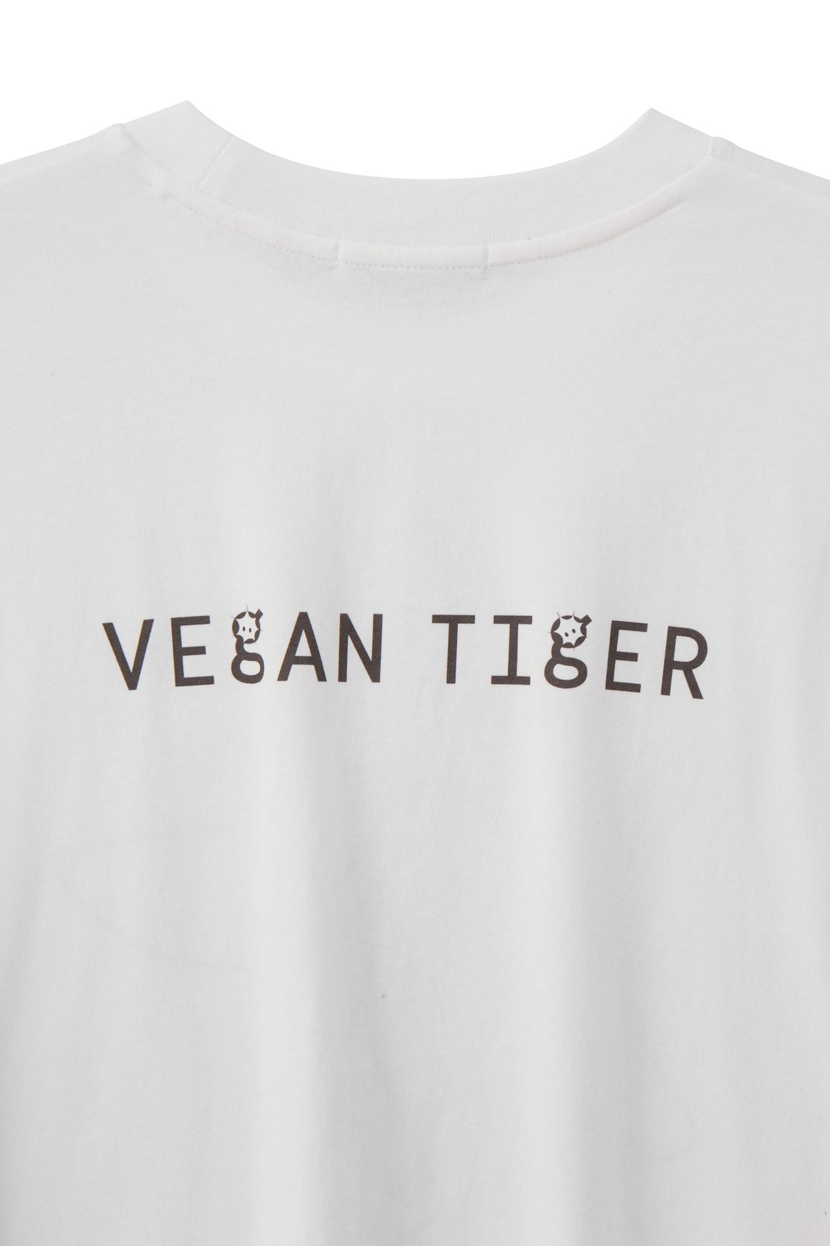 비건타이거(VEGAN TIGER) 스케치 그래팩 티셔츠_화이트