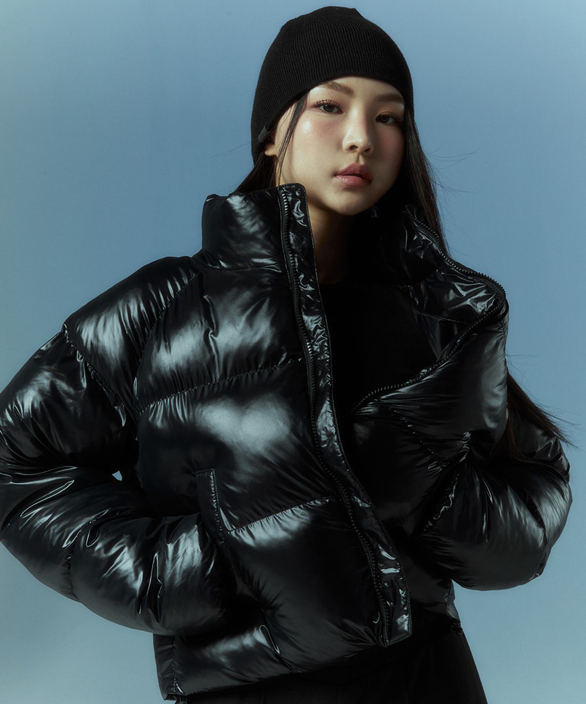 무신사 스탠다드 스포츠(MUSINSA STANDARD SPORTS) 글램 크롭 패딩자켓 우먼 (3color)