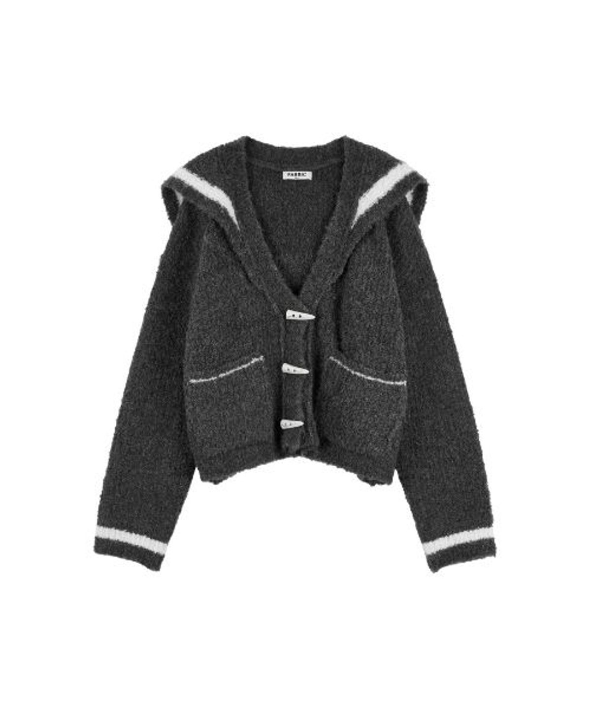 패브릭서울(FABRICSEOUL) sailor wool boucle cardigan_navy
