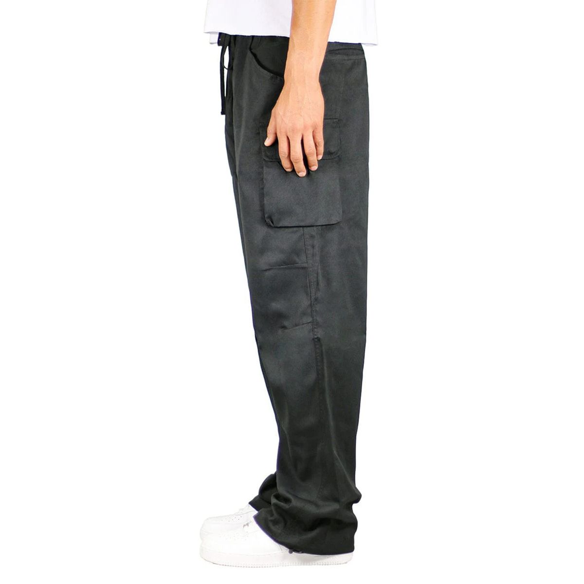 하이퍼 데님(HYPER DENIM) 블랙 클라우드 핏 카고 팬츠