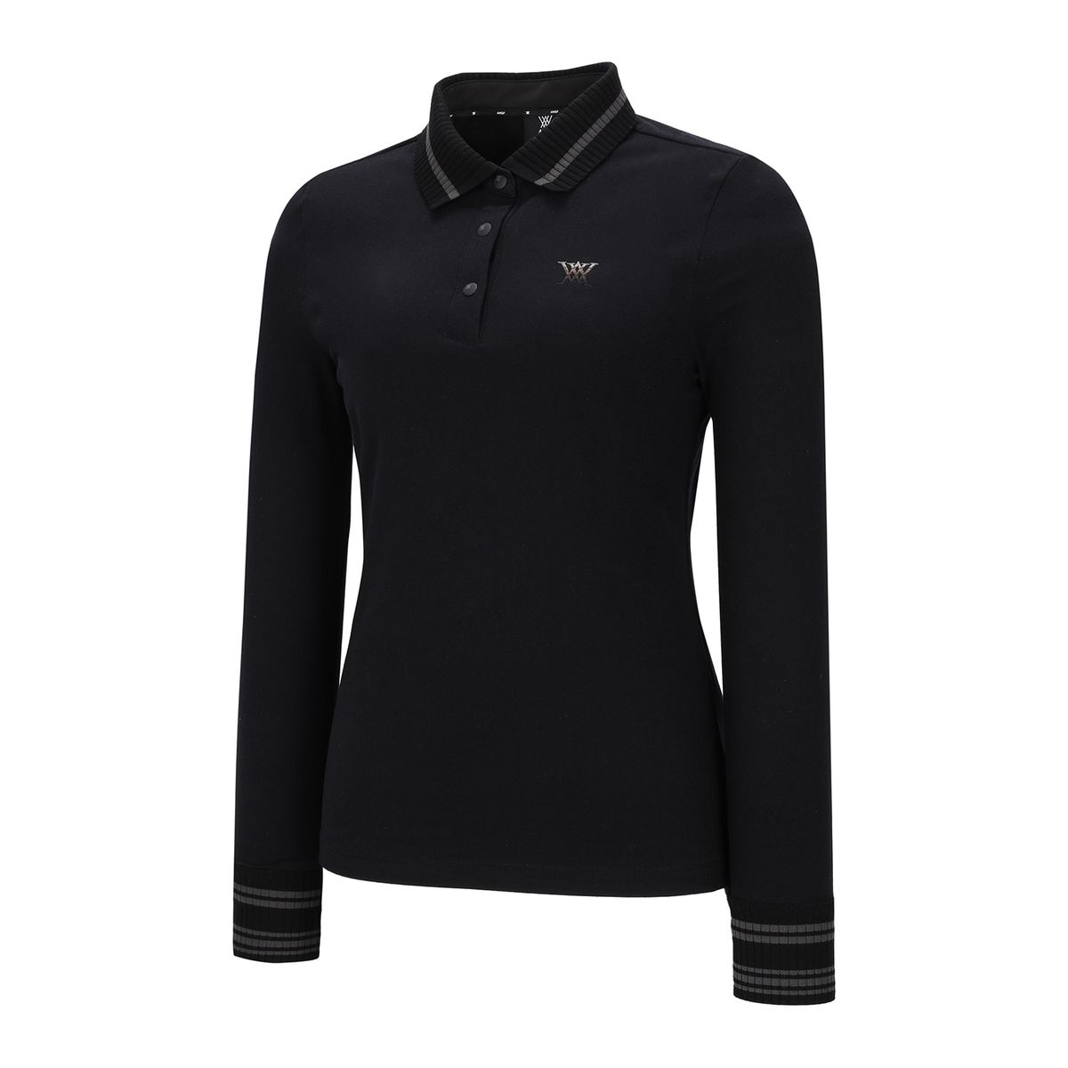 어뉴골프(ANEW GOLF) W KINT COLLAR L/TS_BK