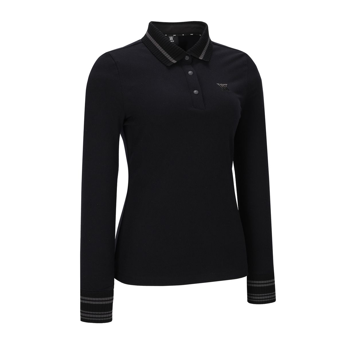 어뉴골프(ANEW GOLF) W KINT COLLAR L/TS_BK