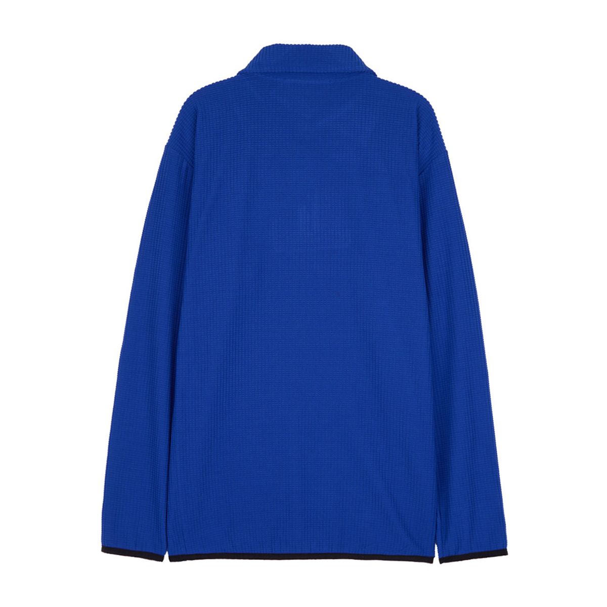 이레귤러(IRREGULAR) EMBOSS HALF ZIP SHIRT (BLUE)