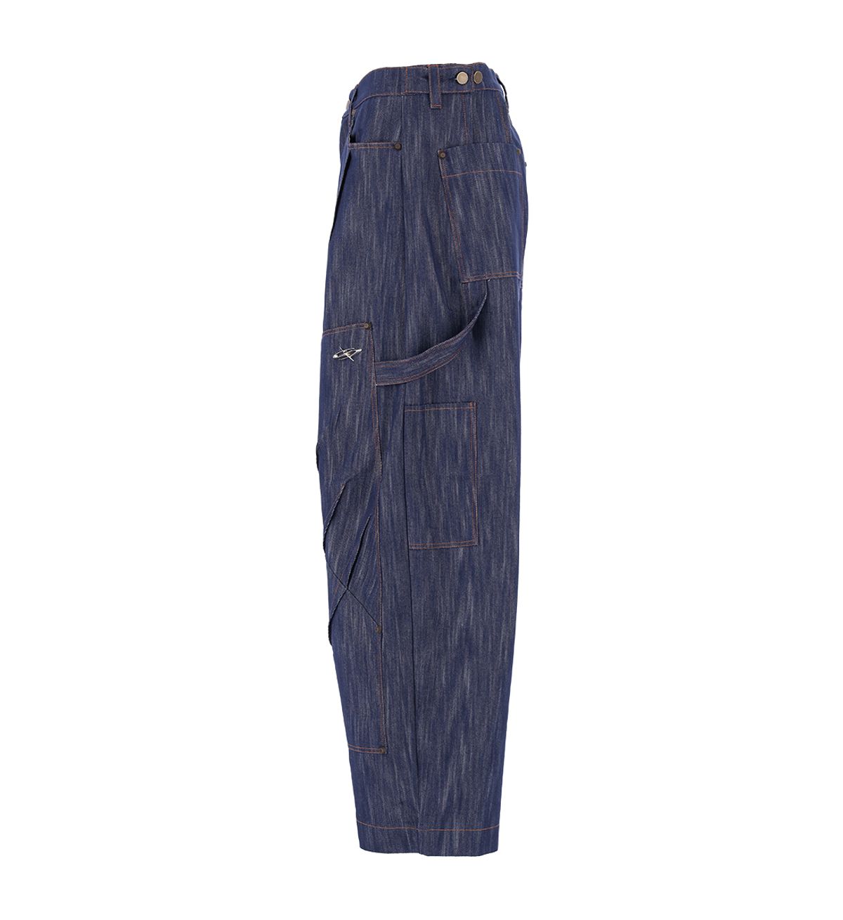 에르 바이 에러리스트(ERR BY ERRORIST) CLAW DOUBLE KNEE DENIM PANTS [INDIGO]