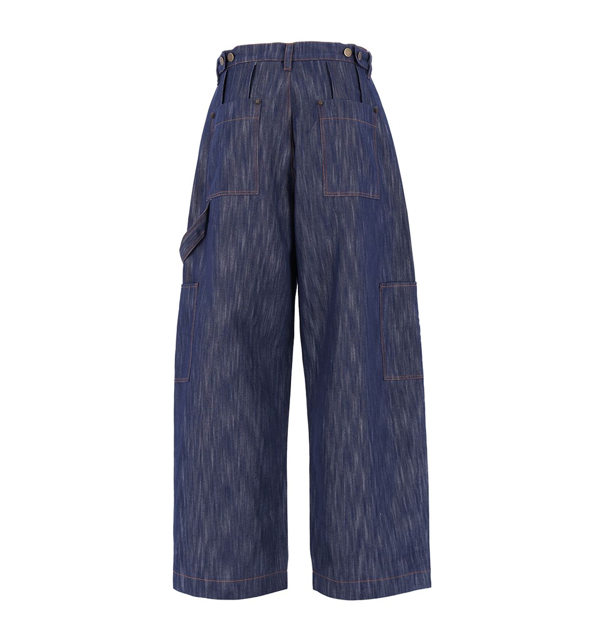 에르 바이 에러리스트(ERR BY ERRORIST) CLAW DOUBLE KNEE DENIM PANTS [INDIGO]