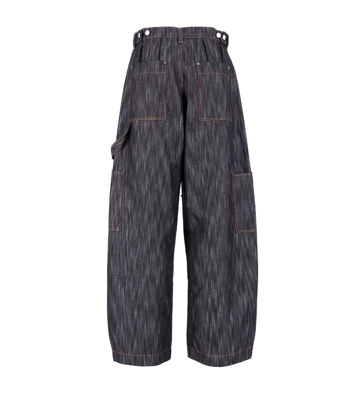 에르 바이 에러리스트(ERR BY ERRORIST) CLAW DOUBLE KNEE DENIM PANTS [BLACK]