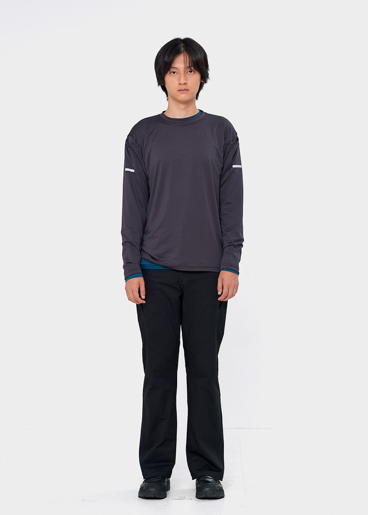 이레귤러(IRREGULAR) DUAL POCKET L/S TEE (GREY)