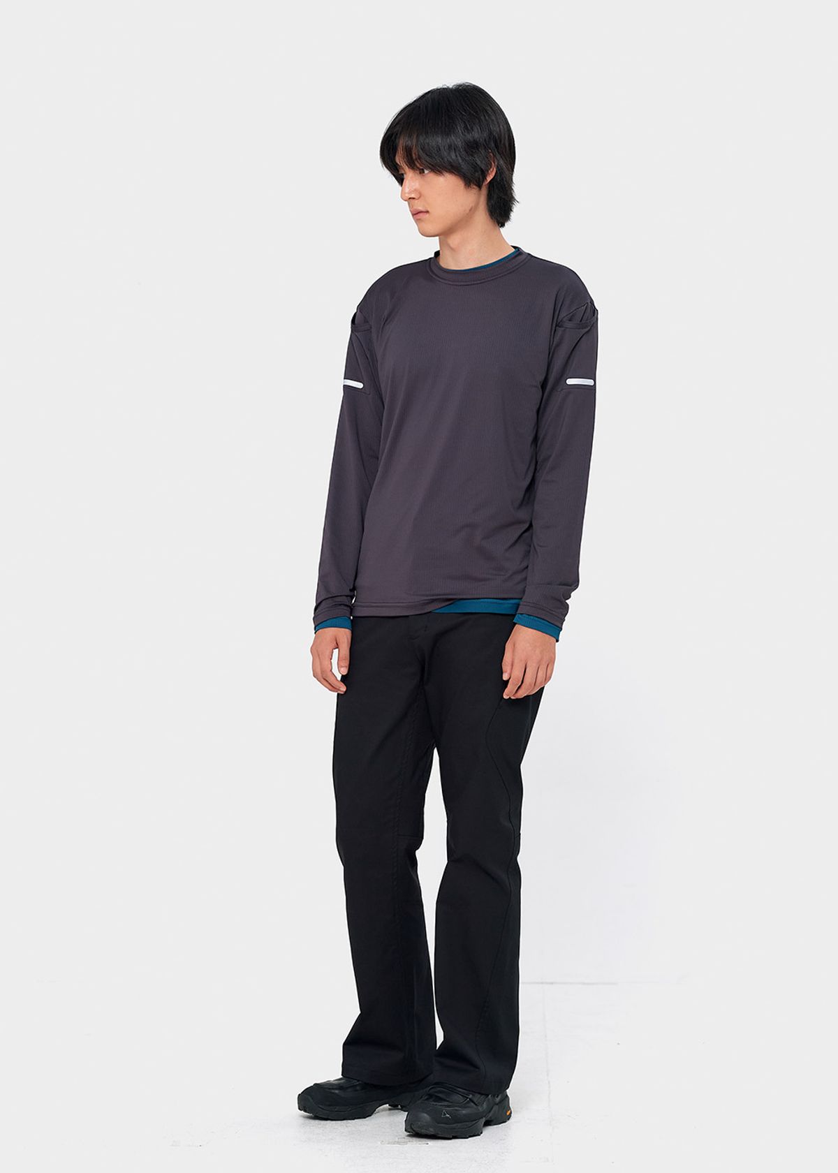 이레귤러(IRREGULAR) DUAL POCKET L/S TEE (GREY)