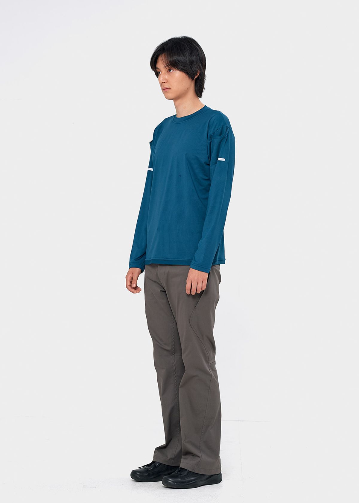 이레귤러(IRREGULAR) DUAL POCKET L/S TEE (TEAL)