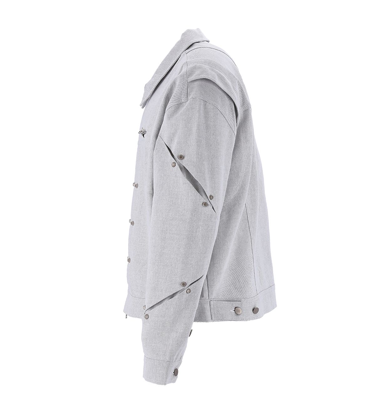 에르 바이 에러리스트(ERR BY ERRORIST) SCAR DENIM JACKET [ASH]