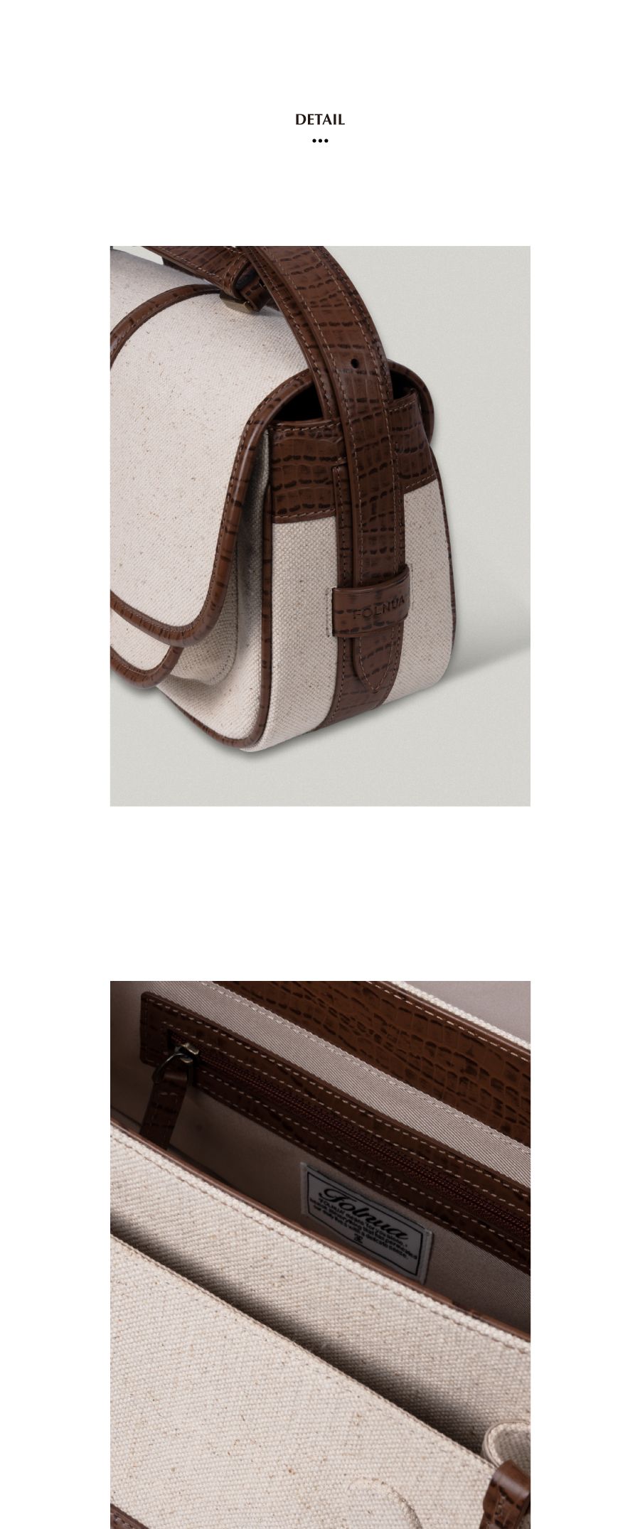 【FOLNUA】CLASSIC LOGO POST BAG MUSINSA | FOLNUA CLASSIC LOGO MINI POST BAG [BROWN - CANVAS]