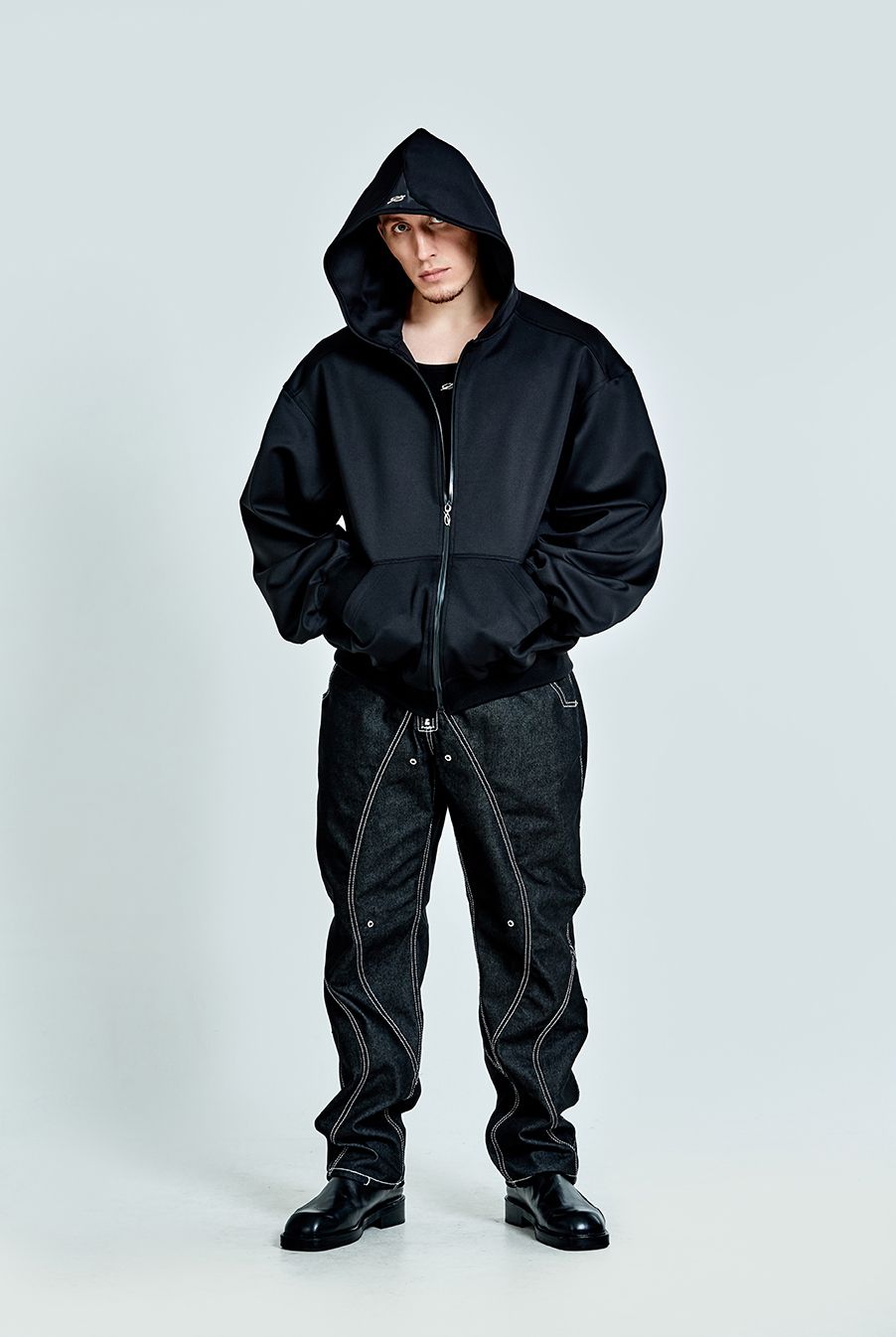 MUSINSA | 51PERCENT TUNNEL LINING TROUSER (DENIM) - BK