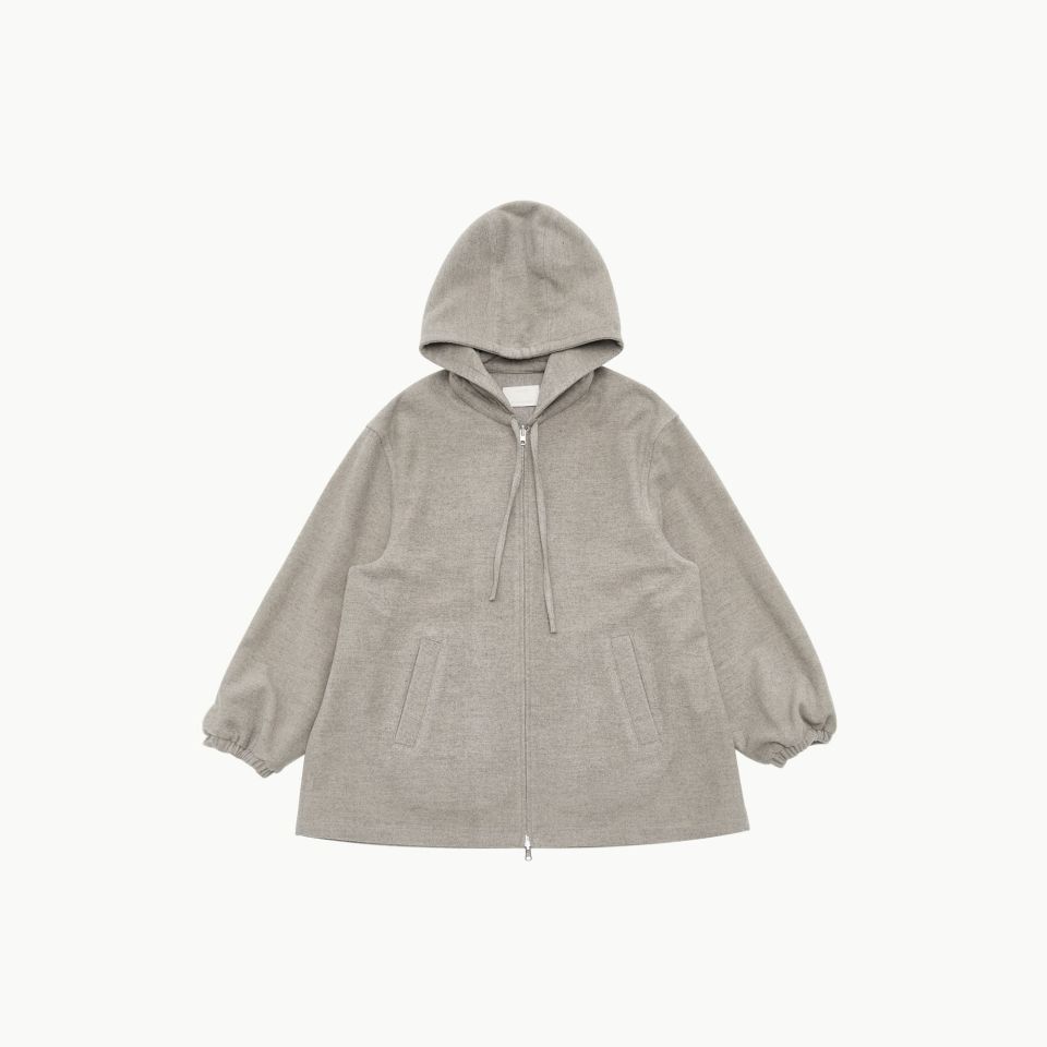 MUSINSA公式 | AMOMENTO WOOL ZIP UP PONCHO (2COLORS)