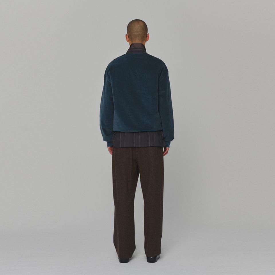 MUSINSA | AMOMENTO VELVET V-NECK PULLOVER (3COLORS)