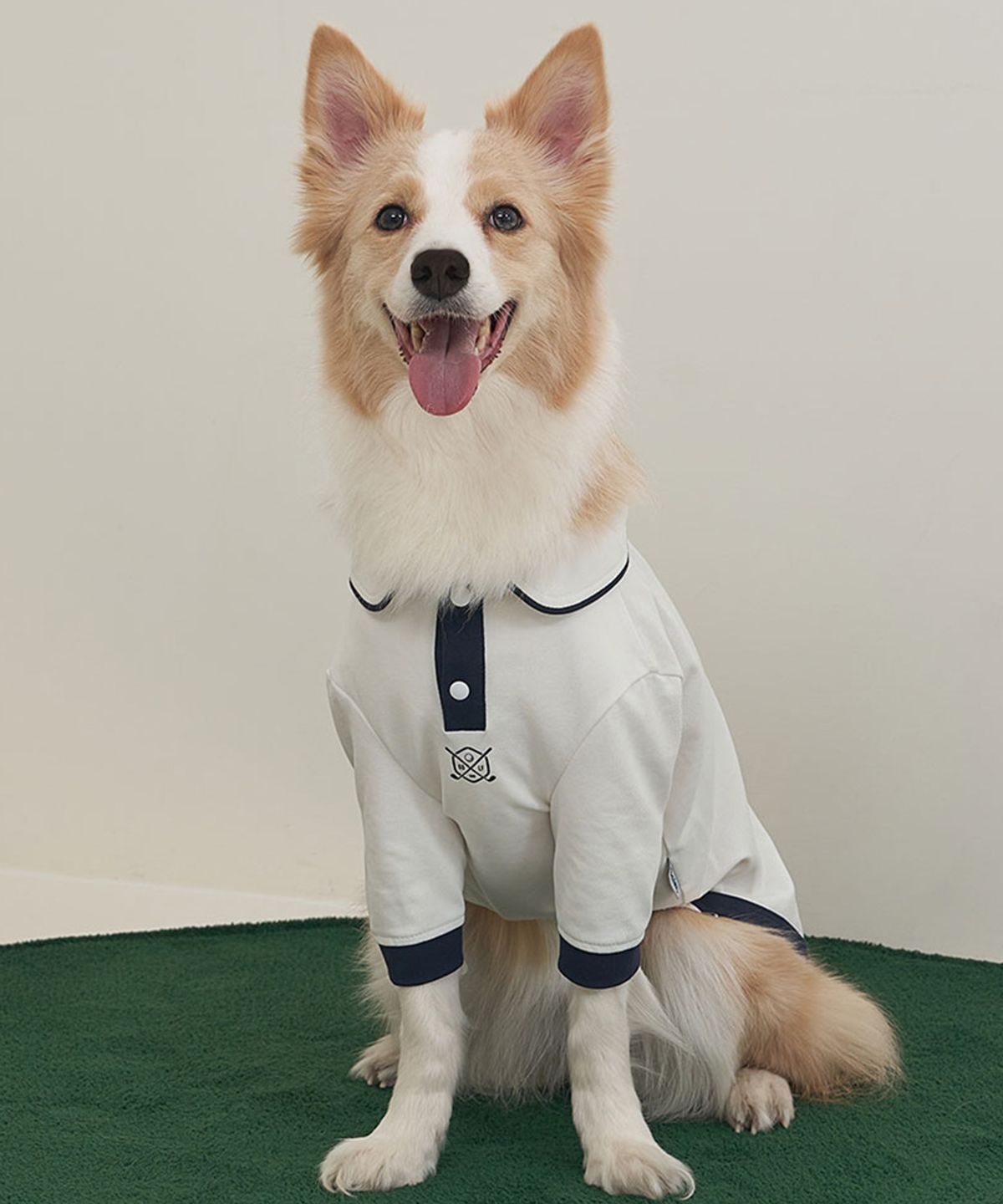 베일리(BAILEY) 강아지 향균 골프포켓티 네이비
