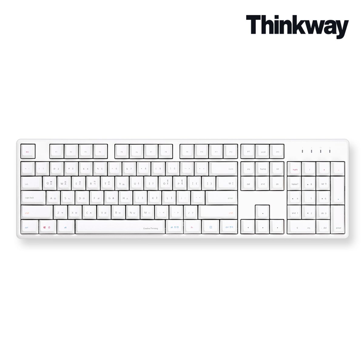 씽크웨이(THINKWAY) 토체프 301 유무선 저소음 104키 풀배열 기계식 키보드