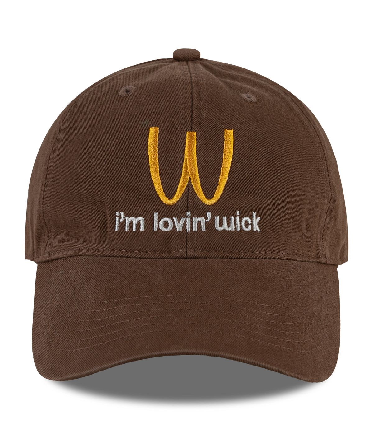 윅(WICK) Im lovin 워싱 볼캡-브라운