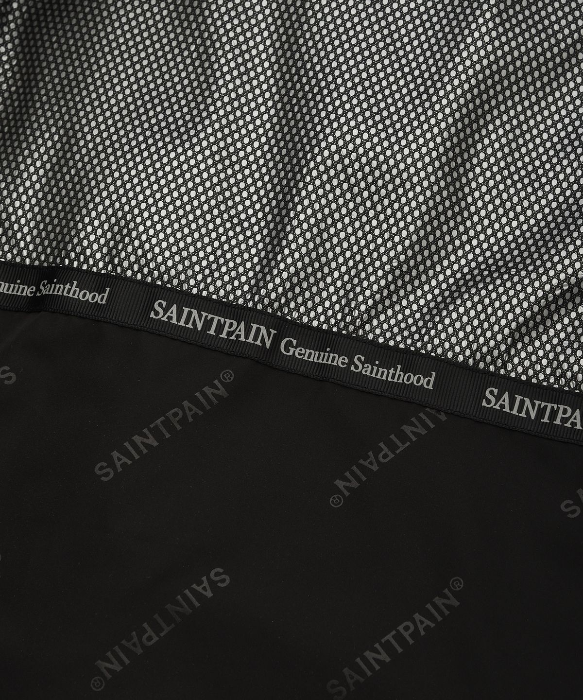 세인트페인(SAINTPAIN) SP 레더 퀼팅 푸퍼 패딩 자켓 블랙