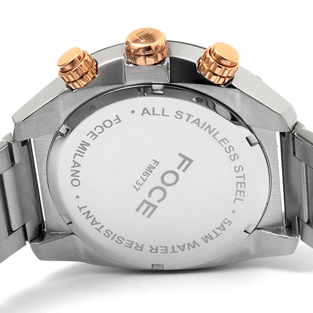포체(FOCE) 49mm 남성 크로노그래프 메탈시계 FM6737BU