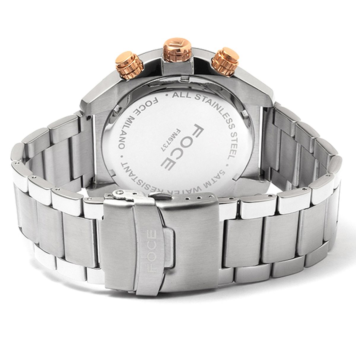 포체(FOCE) 49mm 남성 크로노그래프 메탈시계 FM6737BU