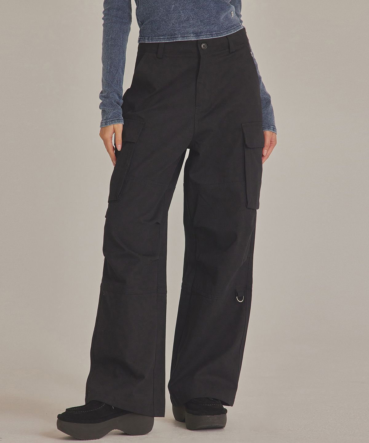 탑걸(TOPGIRL) WIDE-LEG CARGO PANTS_T423BT700
