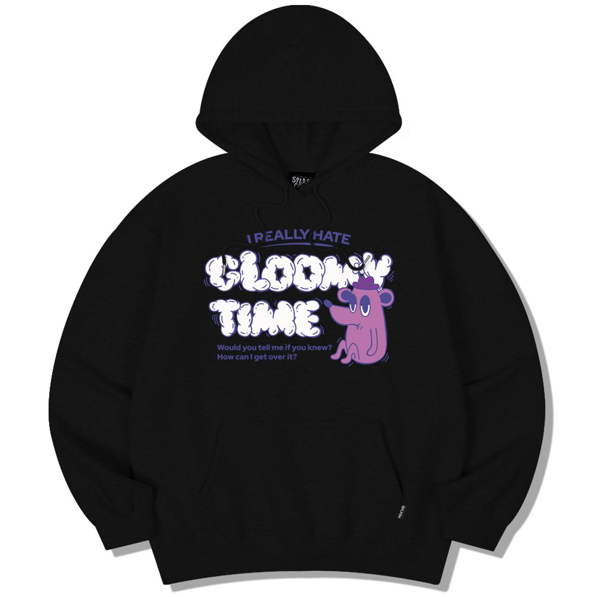 스플래시코드(SPLASHCODE) 후드 티셔츠 - 그루미 타임 핑크(Gloomy Time Pink)