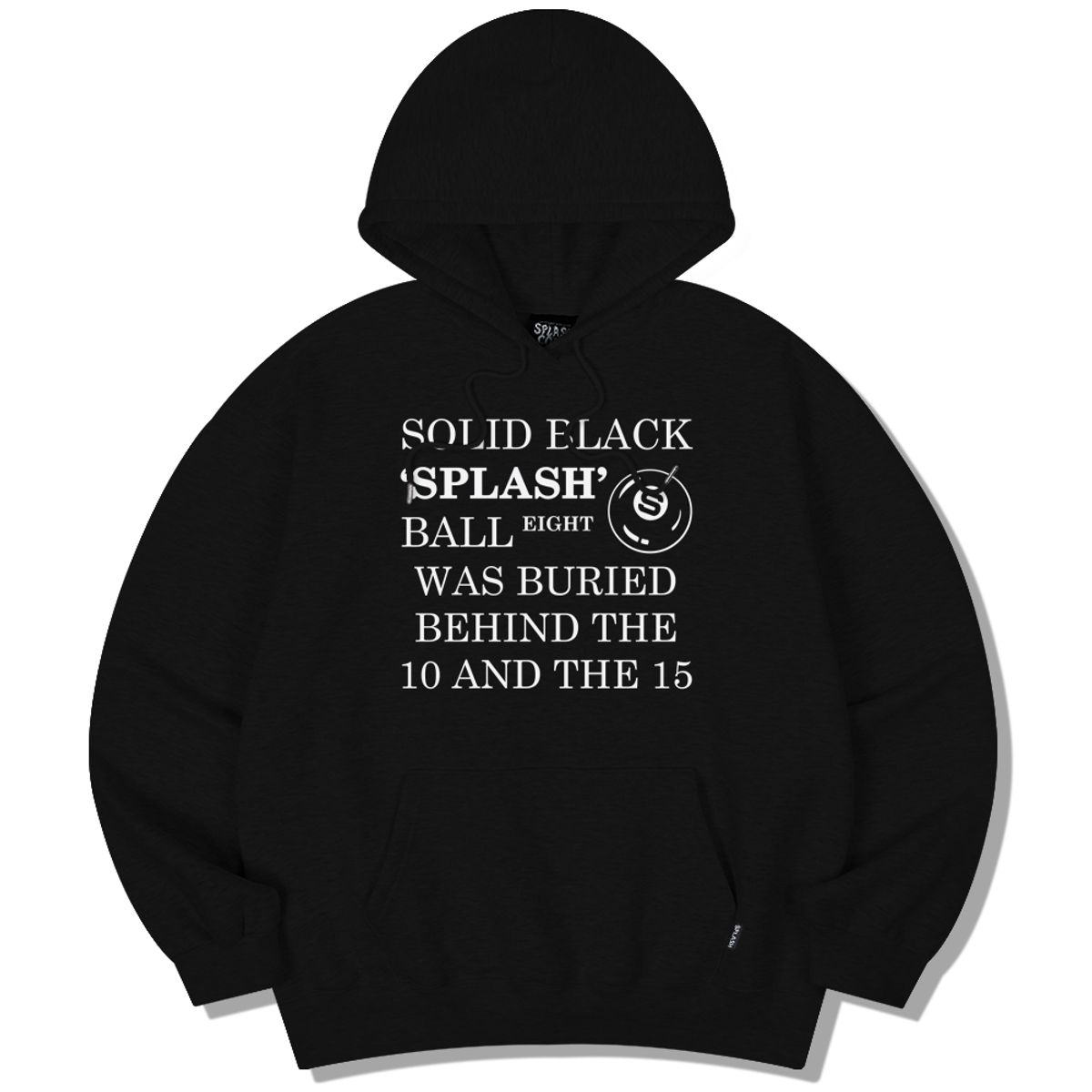 스플래시코드(SPLASHCODE) 후드 티셔츠 - 블랙 볼(Black Ball)