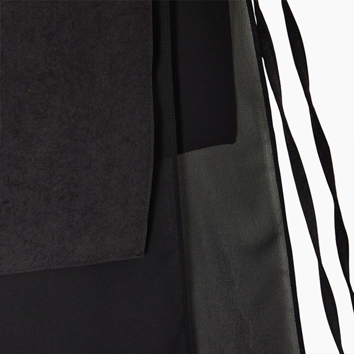 랩(LAP) 매쉬 스웨이드 레이어드 스커트 AQ4WSA65