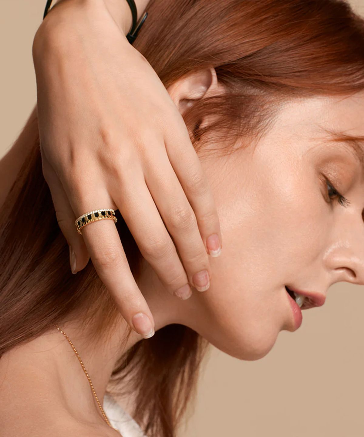 롤라로즈(LOLA ROSE) Arch Ring 2컬러 원석반지