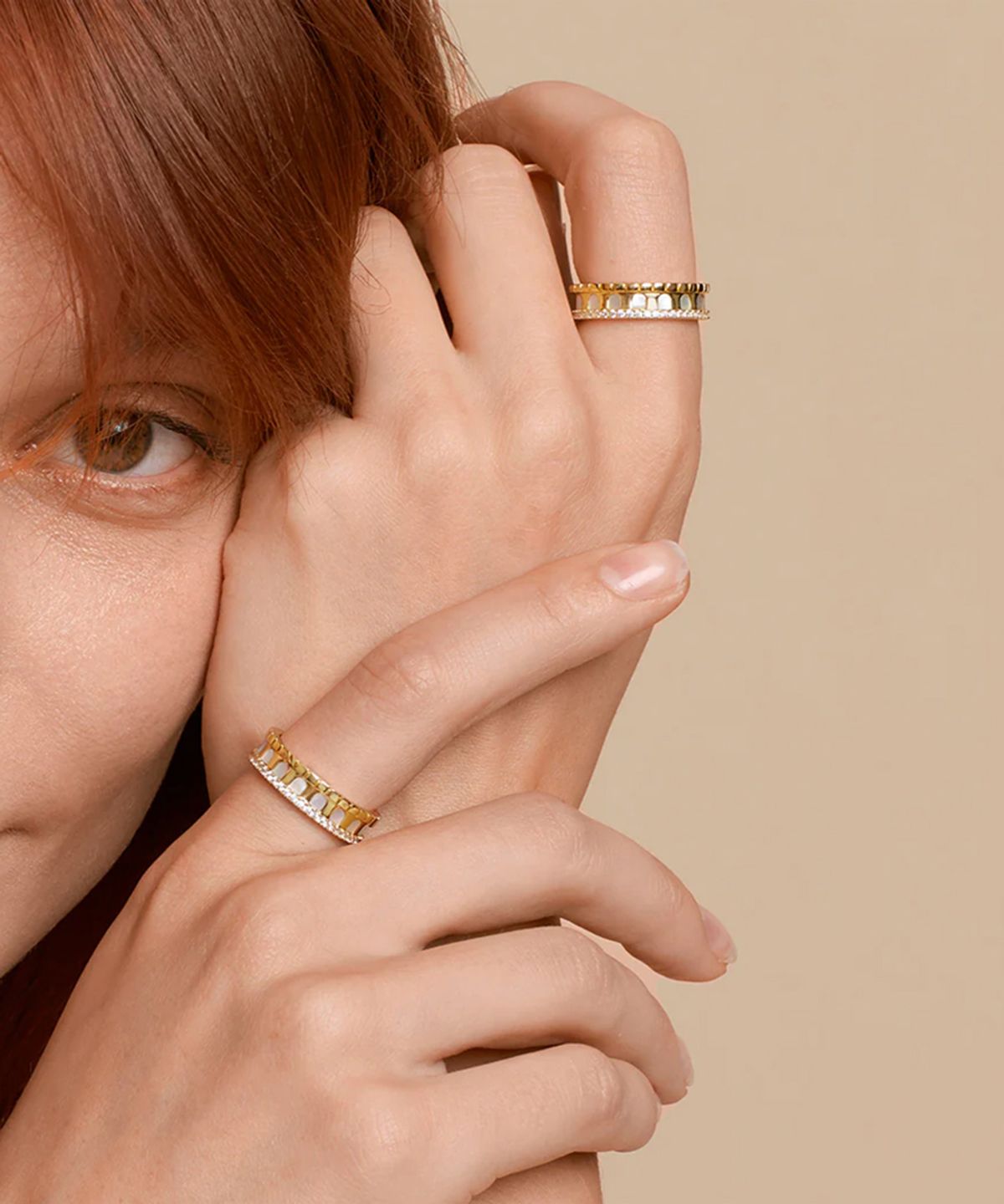 롤라로즈(LOLA ROSE) Arch Ring 2컬러 원석반지