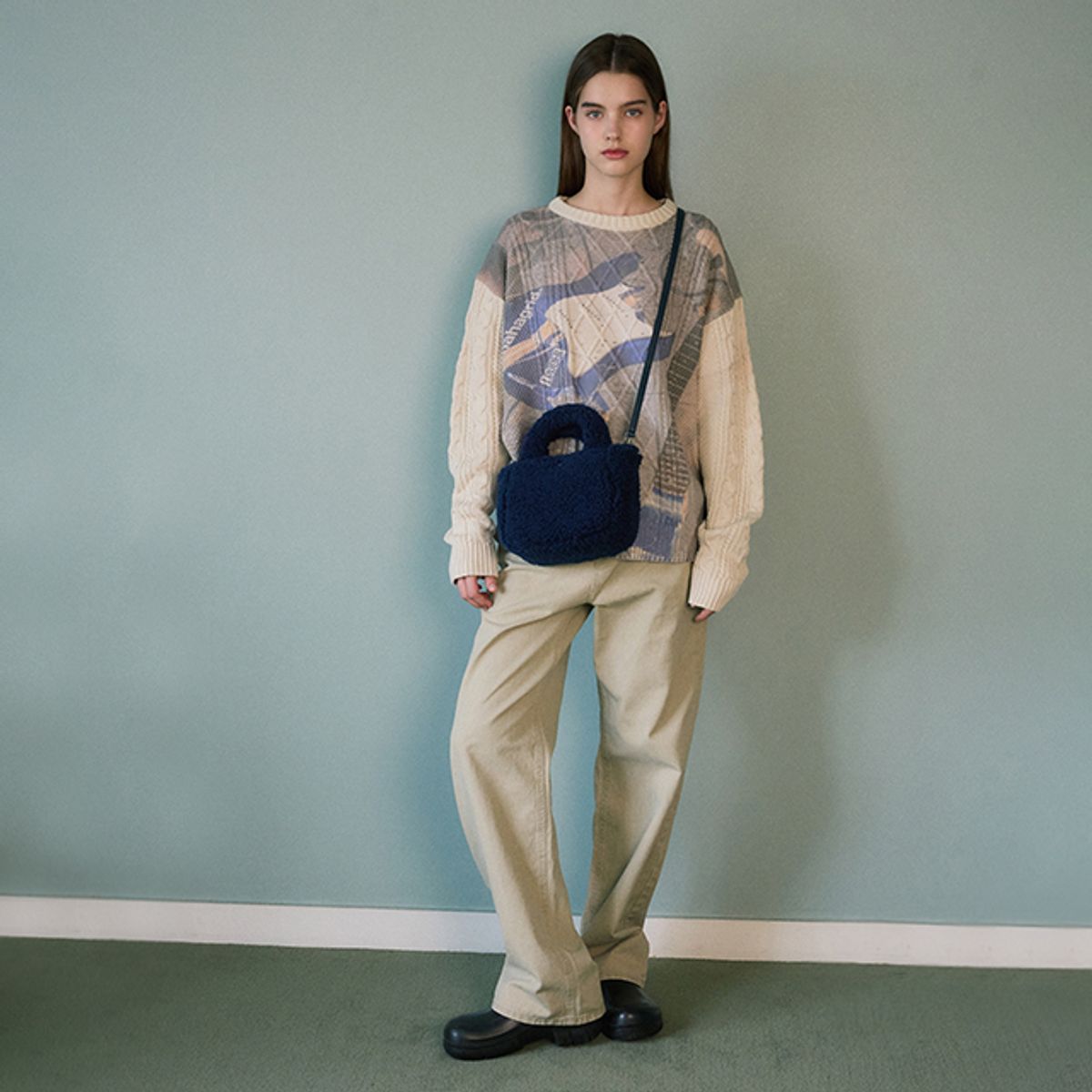 랩(LAP) BOUCLE TOTE BAG AQ7ABA06
