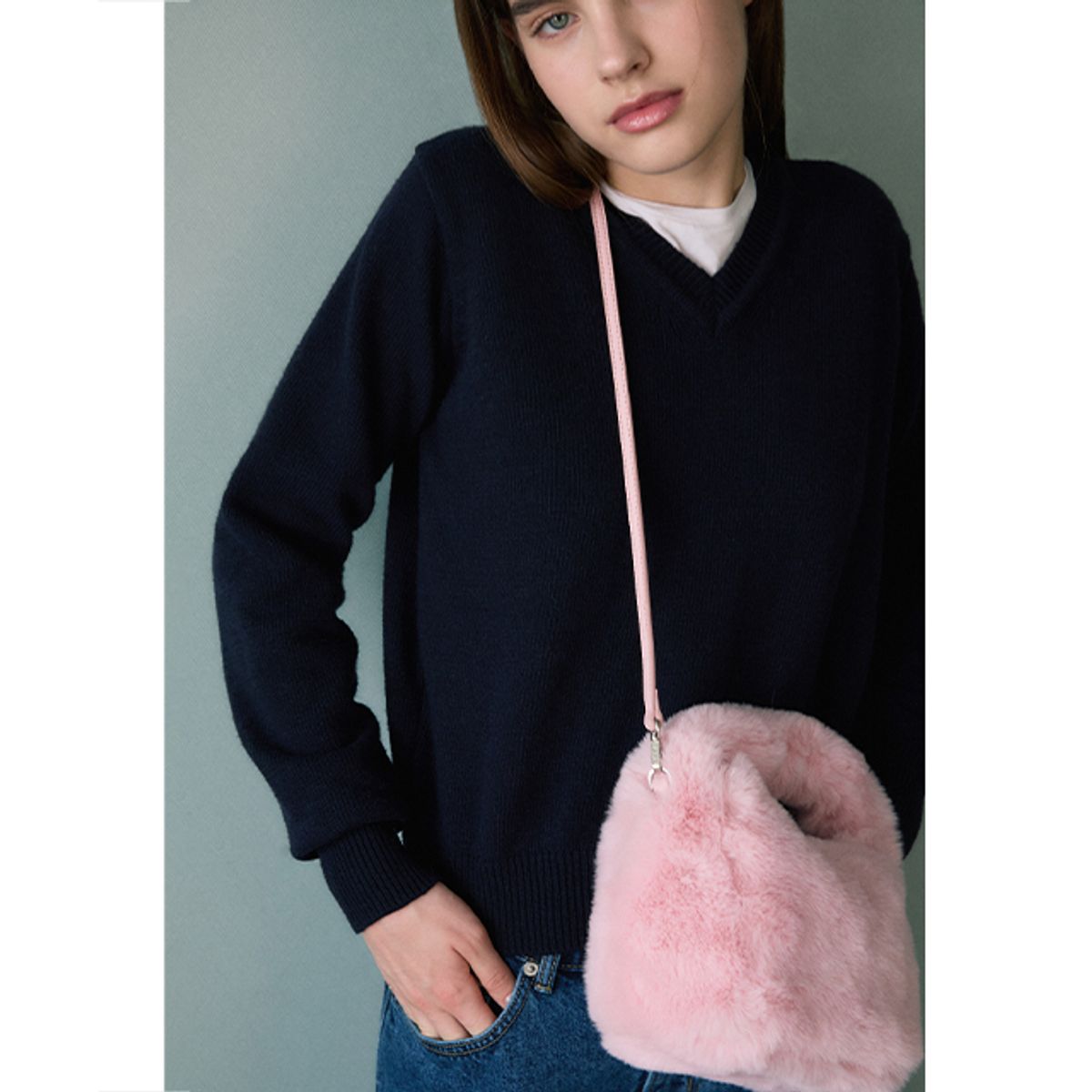 랩(LAP) SOFT FUR TOTE BAG AQ7ABA08