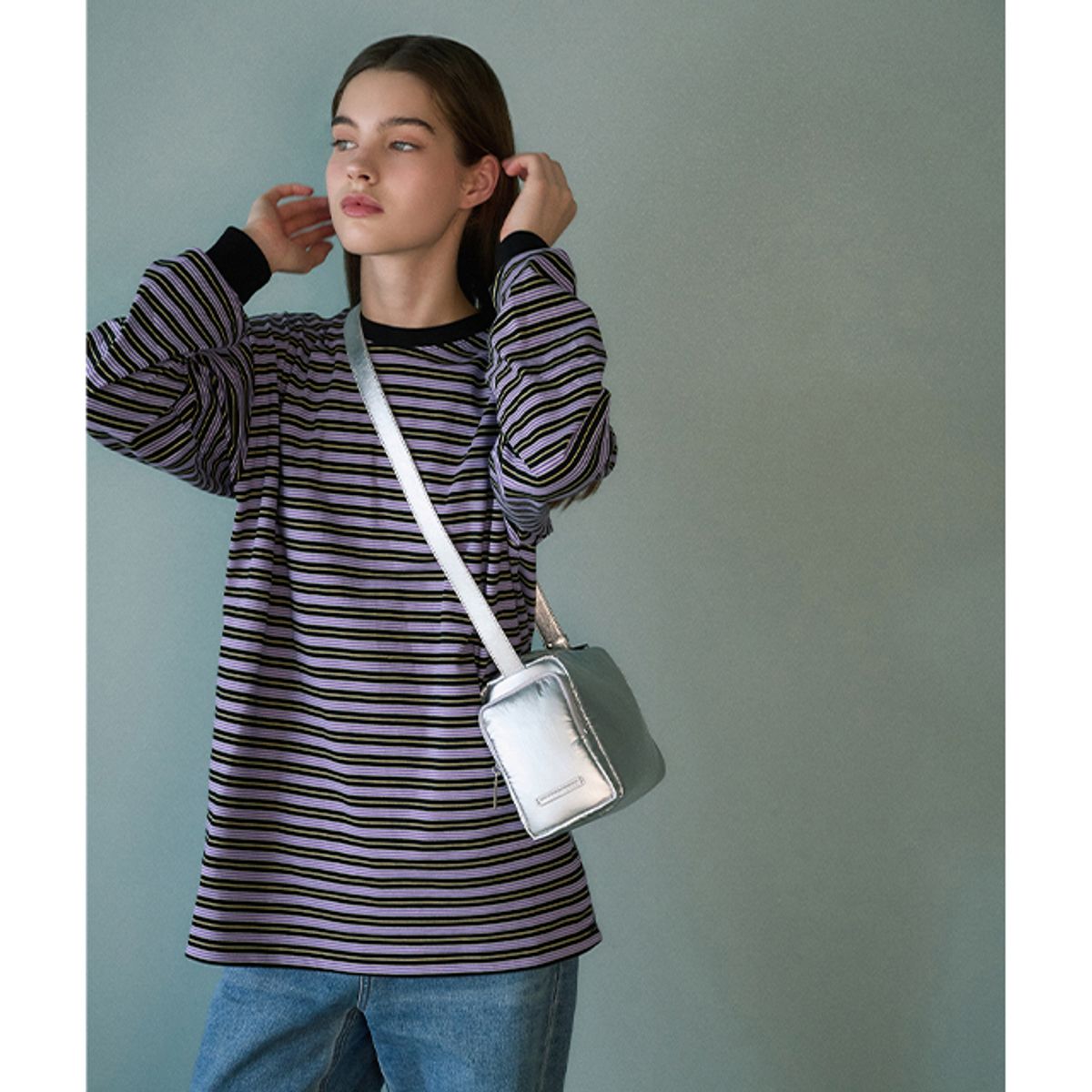 랩(LAP) GLOSSY PADDED BAG AQ7ABA04