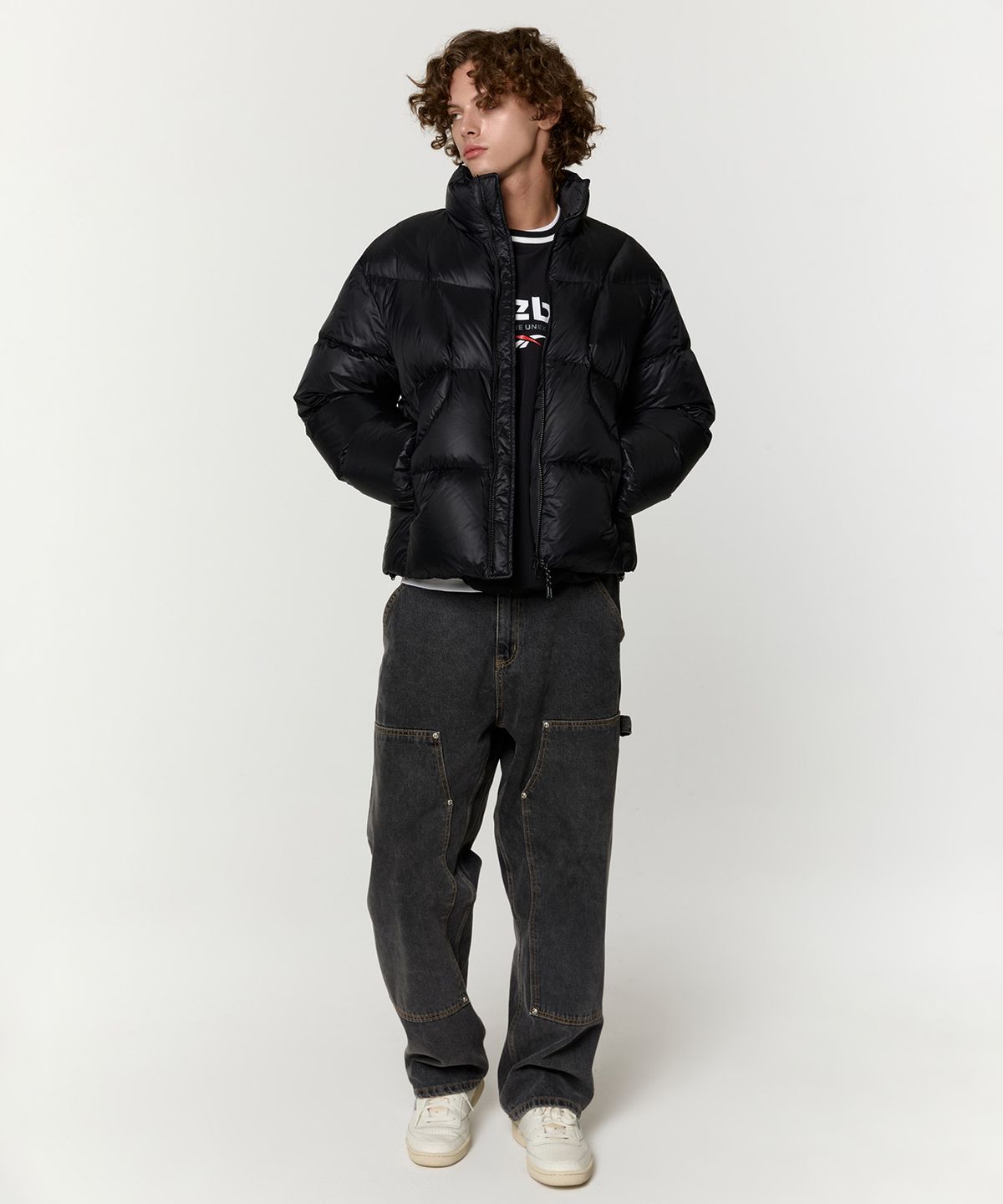 리복(REEBOK) 펌프 패리스 다운 자켓 - 블랙