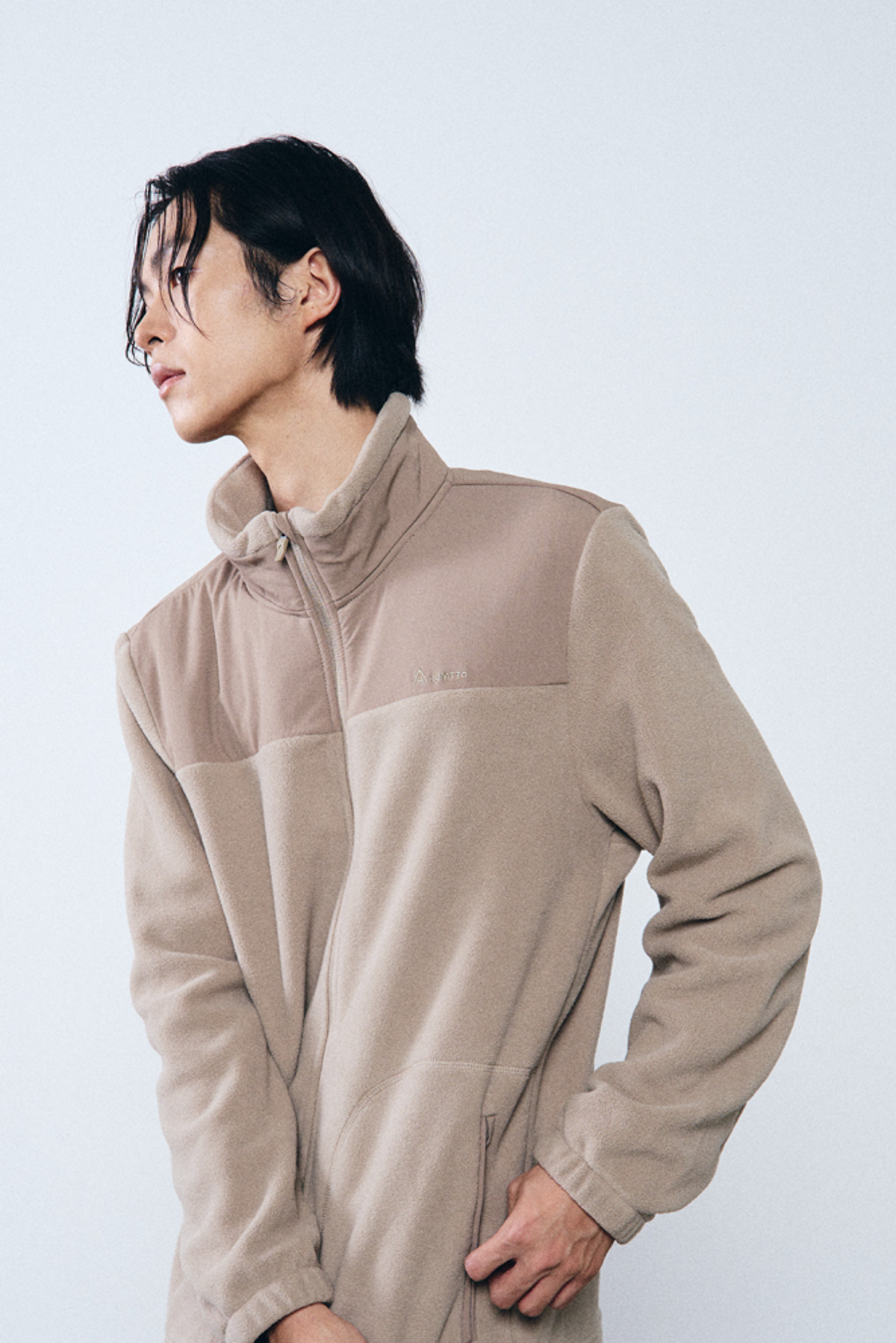 험토(HUMTTO) 남성 플리스 집업 자켓 보난