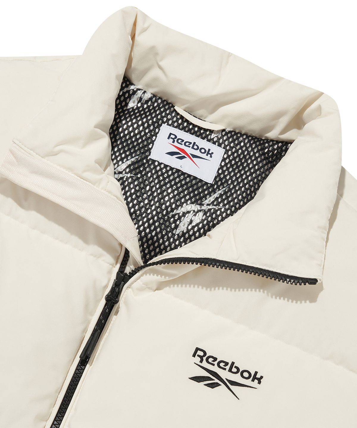 리복(REEBOK) 액티브 숏 다운 자켓 - 아이보리