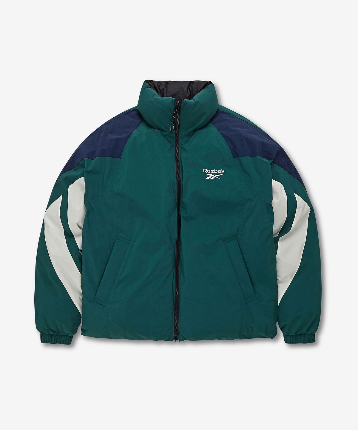 리복(REEBOK) 벡터 리버시블 다운 자켓 - 그린