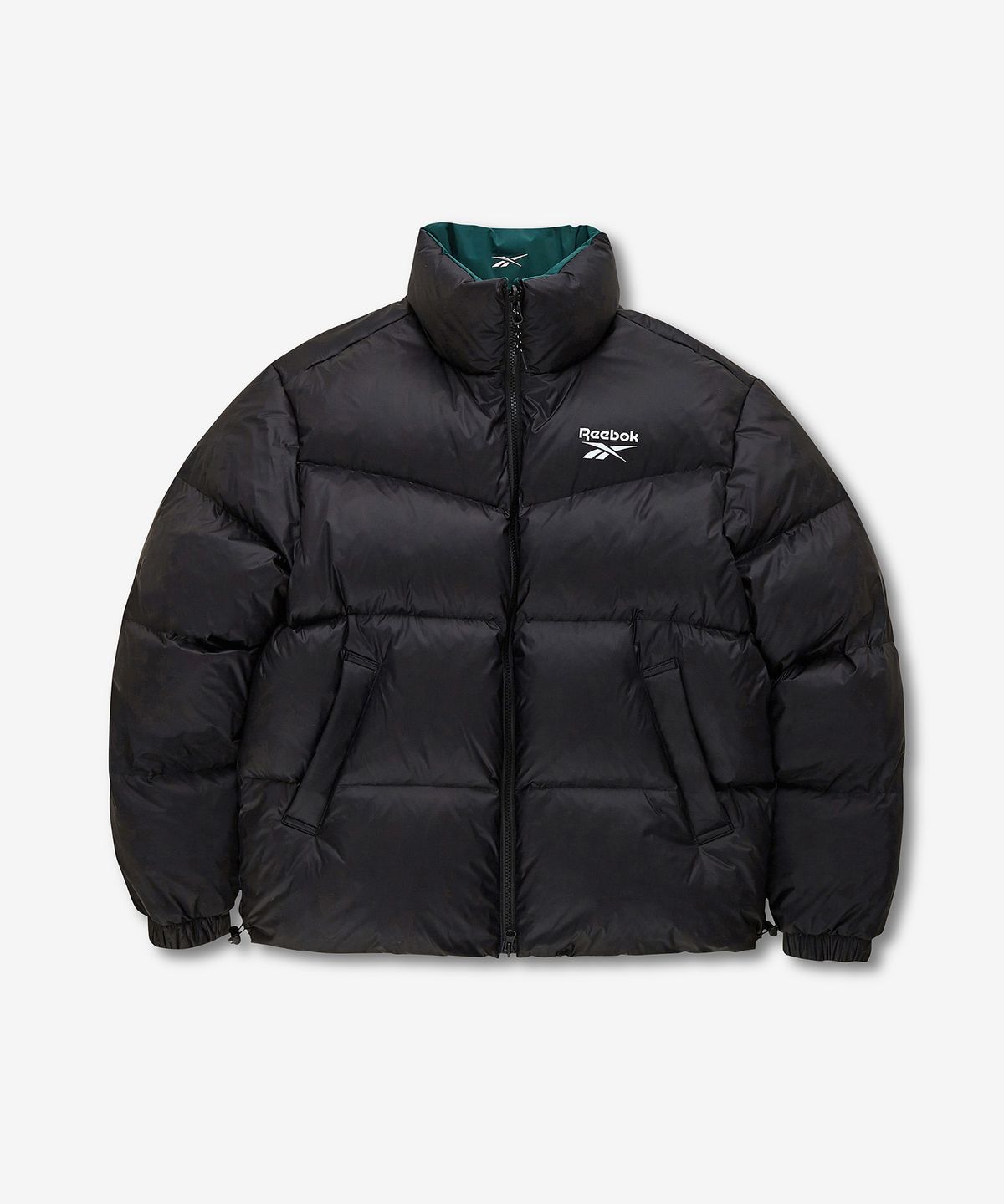 리복(REEBOK) 벡터 리버시블 다운 자켓 - 그린