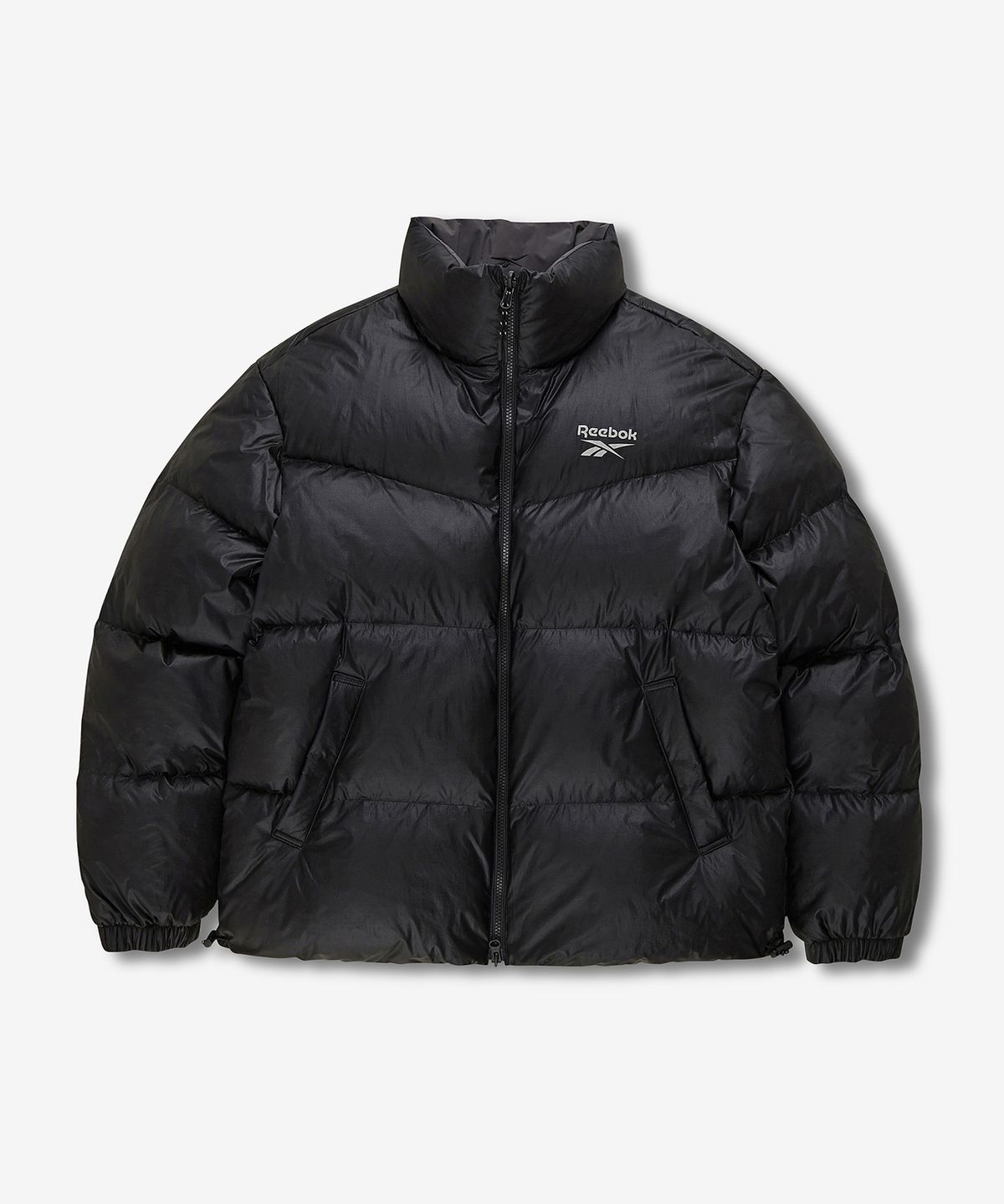 리복(REEBOK) 벡터 리버시블 다운 자켓 - 차콜