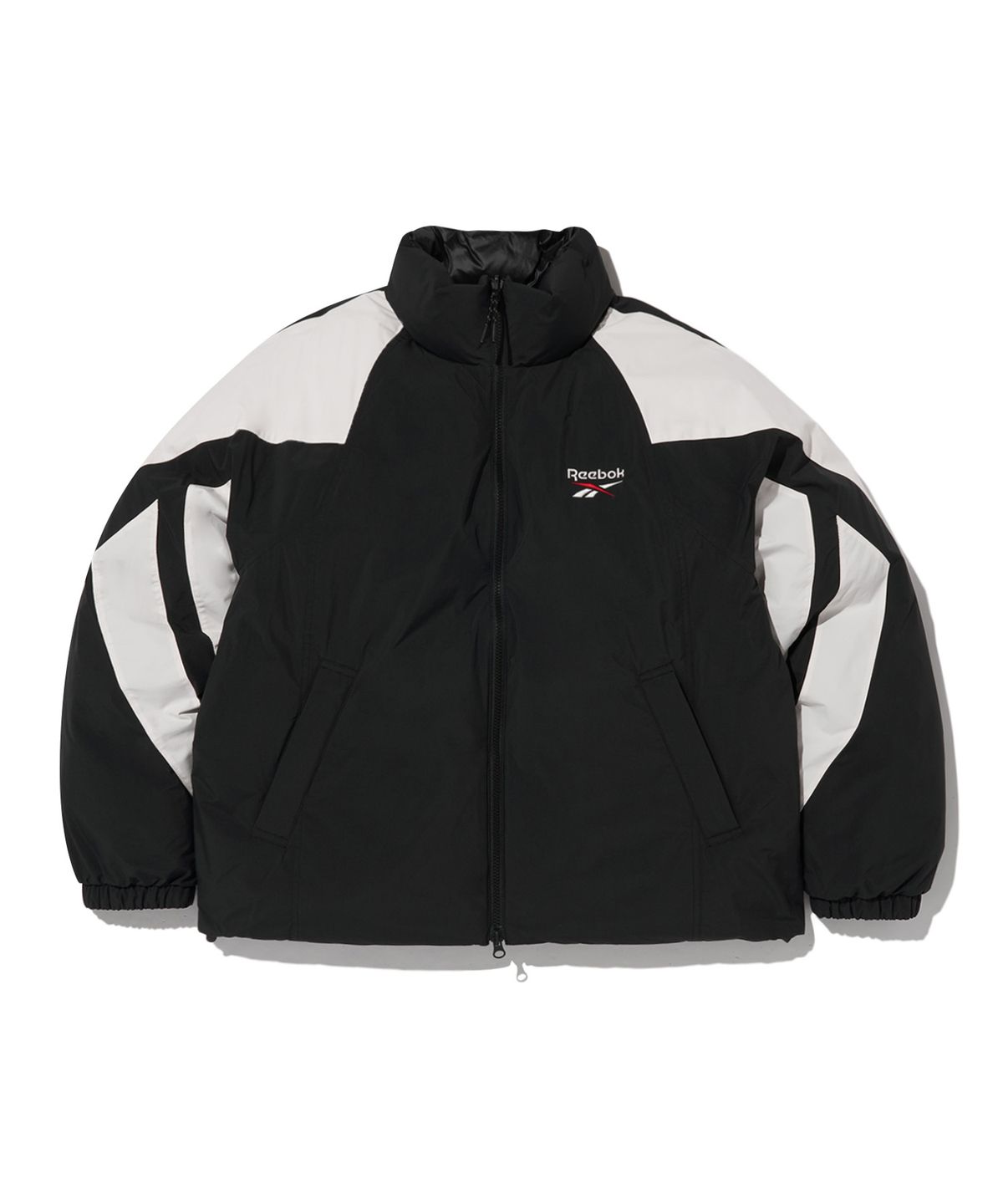리복(REEBOK) 벡터 리버시블 다운 자켓 - 블랙