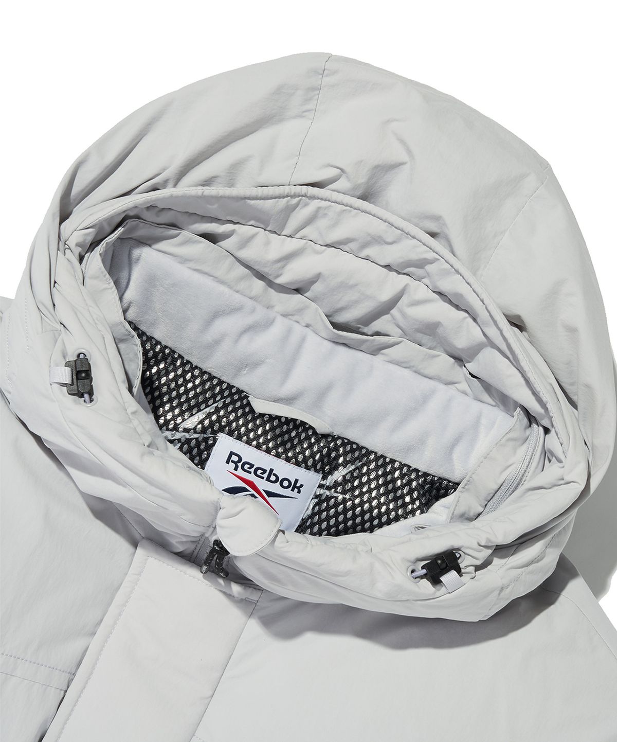 리복(REEBOK) 스포츠 롱 다운 파카 - 그레이