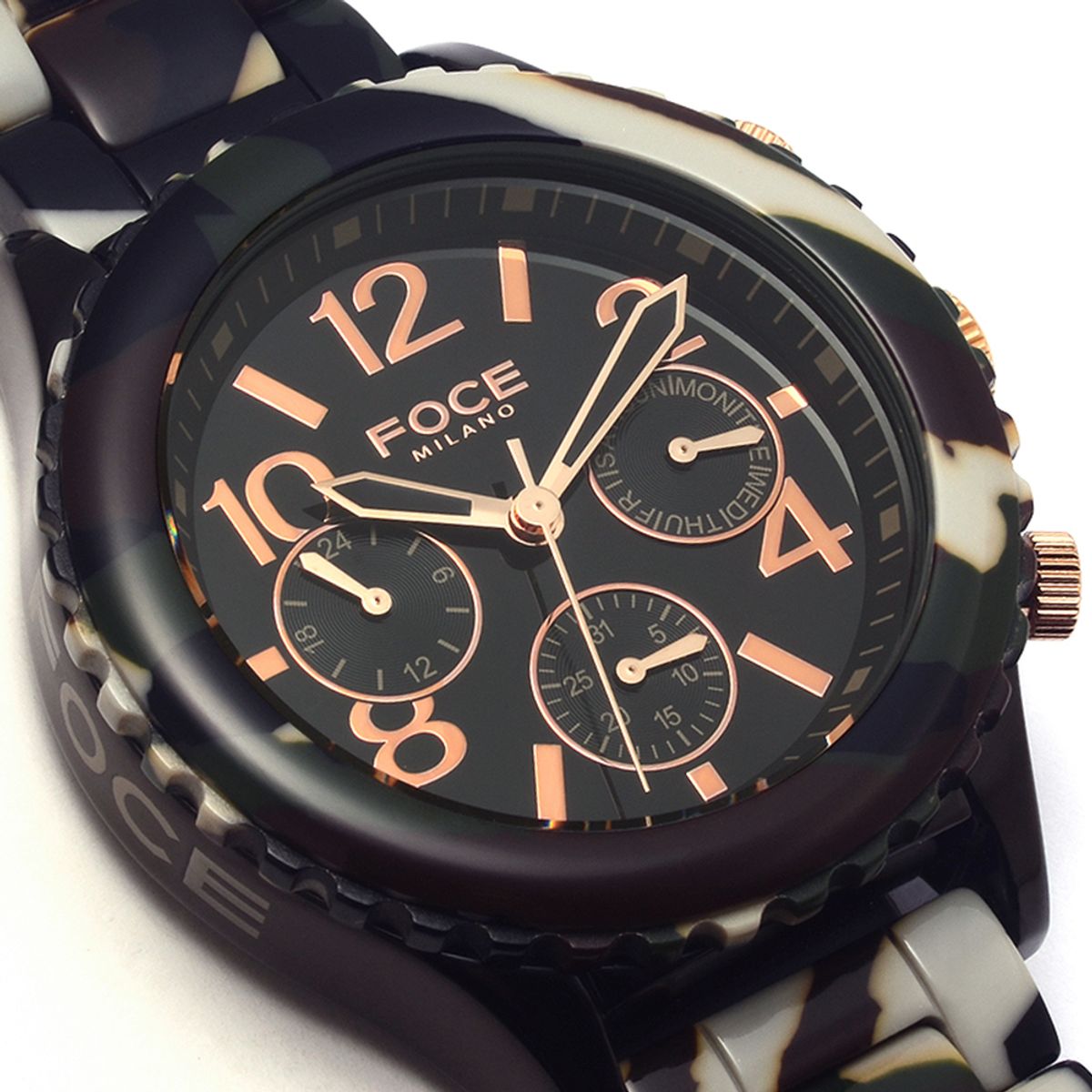 포체(FOCE) 44mm 카모플라주 남성시계 FM7741CM-KH