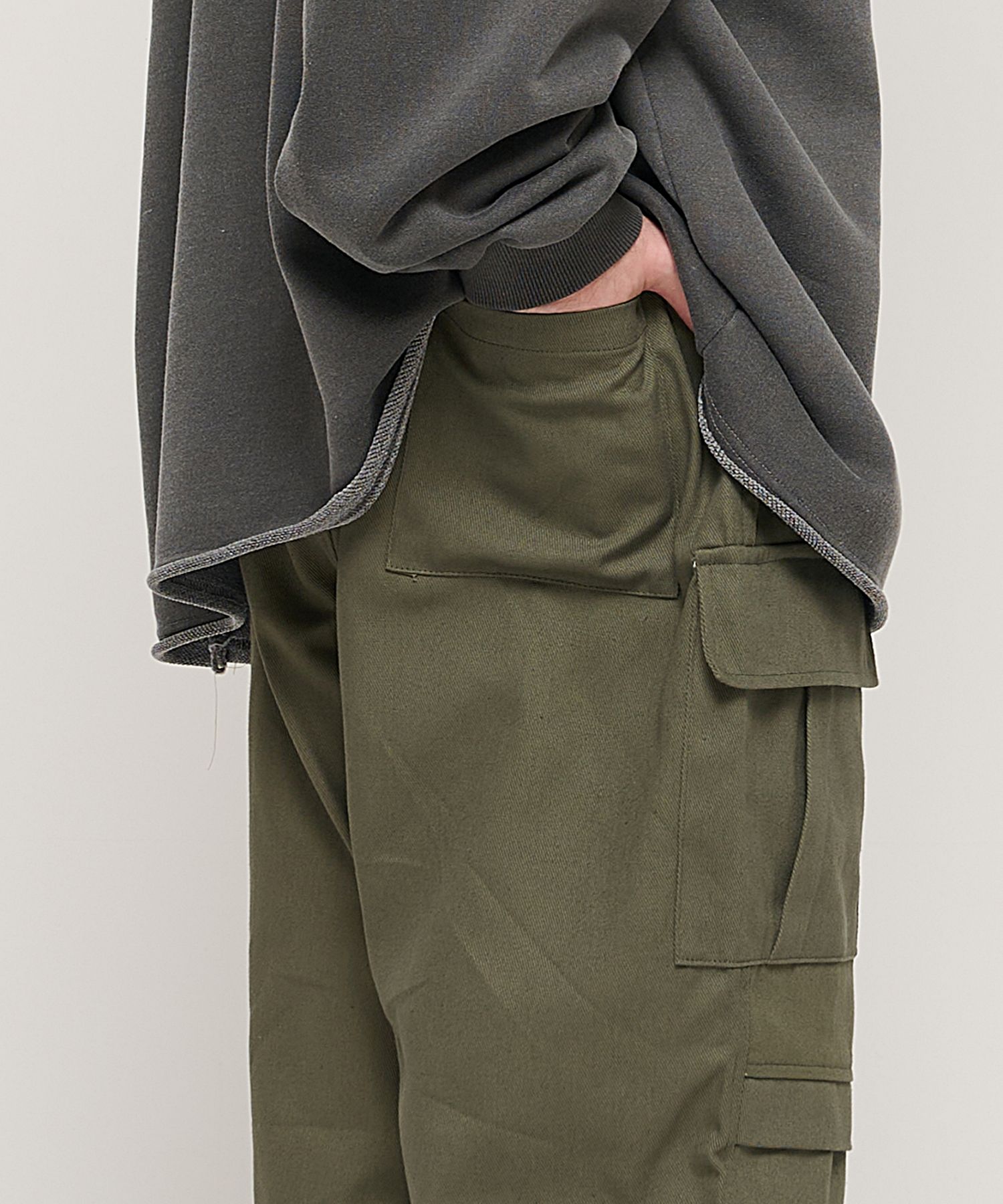 [TMAKER] SHIRRING RIBBON PARACHUTE CARGO PANTS ★韓國 Designer fashion, Seoul-fully created | W Concept