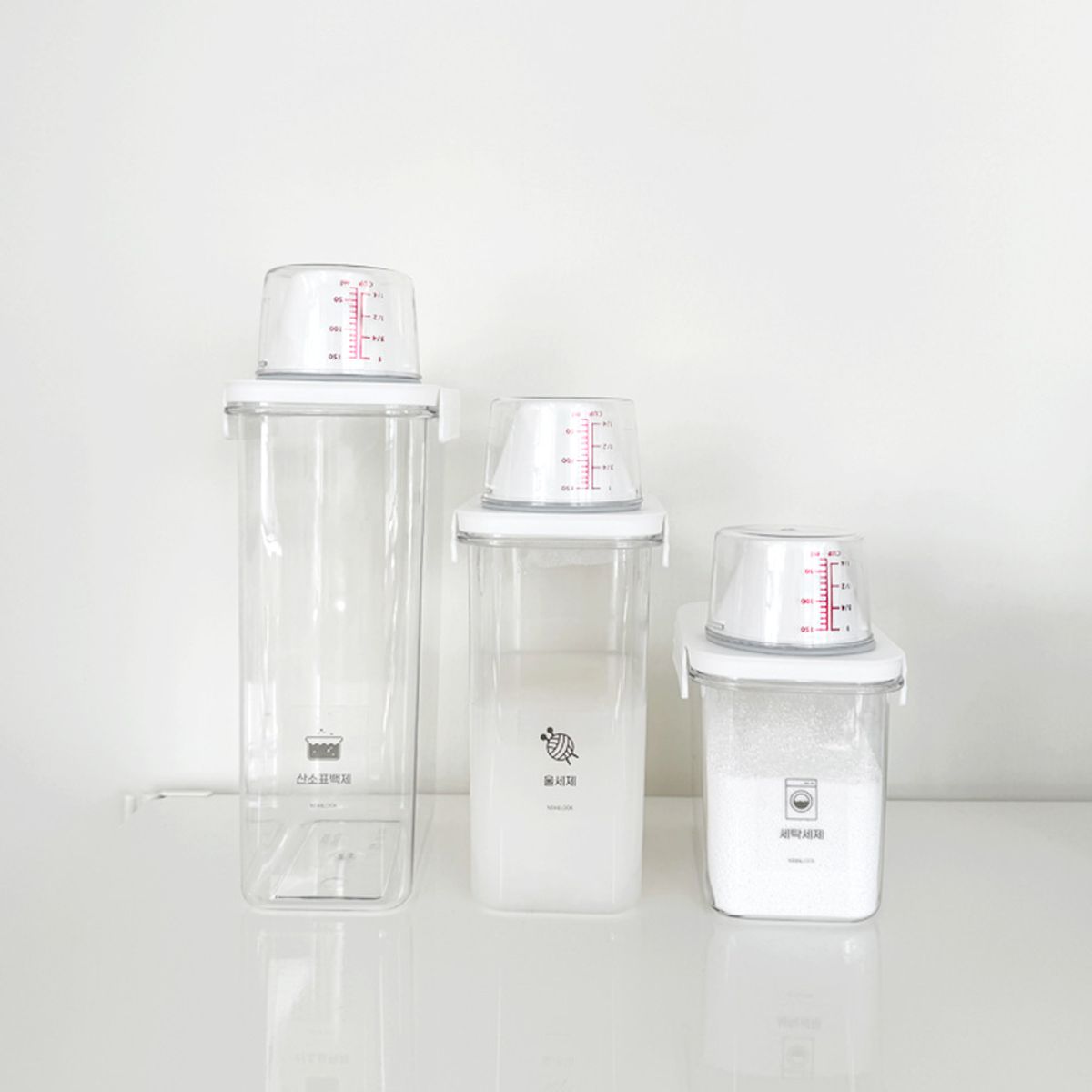 뉴앤룩(NEWNLOOK) [2pack] 밀폐 세제 소분용기 세탁세제통 3 sizes