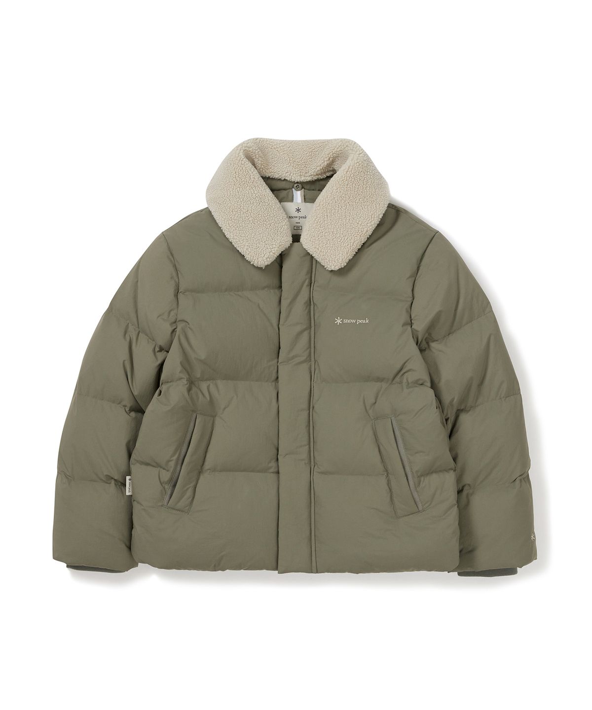 스노우피크 어패럴 키즈(SNOWPEAK APPAREL KIDS) 키즈 카라 부클넥 헤비 다운 자켓 (S24WKLDJ81) Khaki