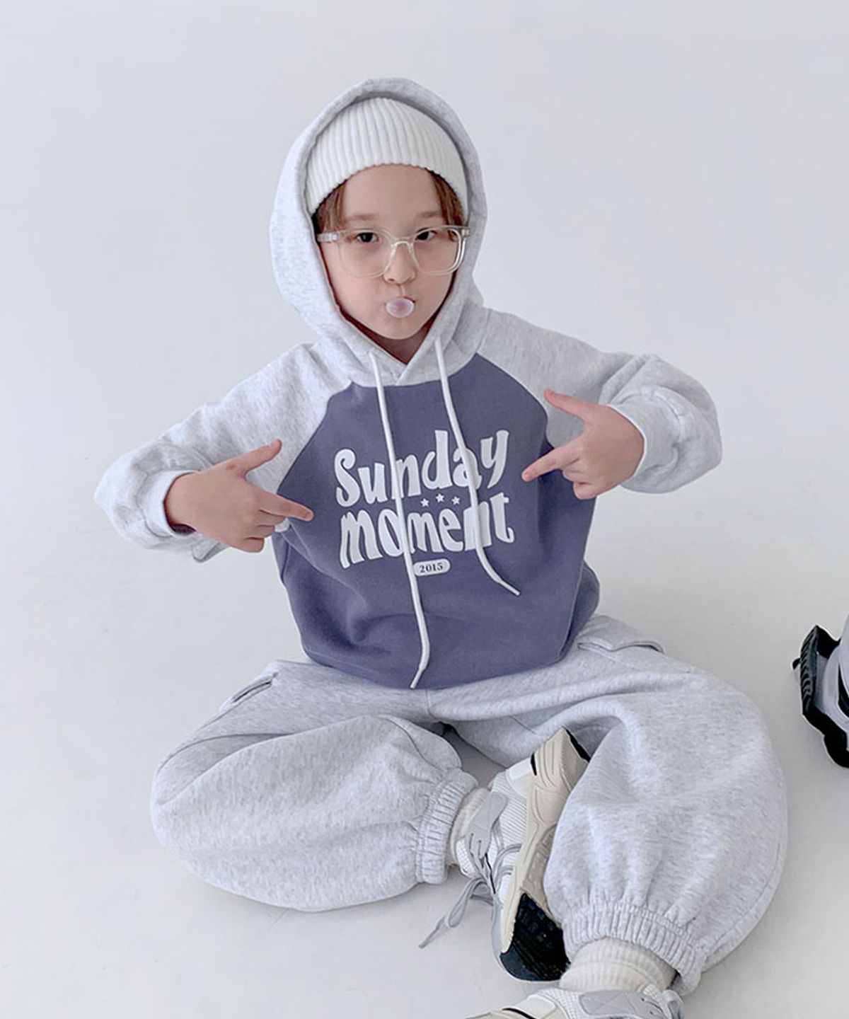 베리클로젯(BERRYCLOSET) [기모] 선데이 모먼트 나그랑 후드티