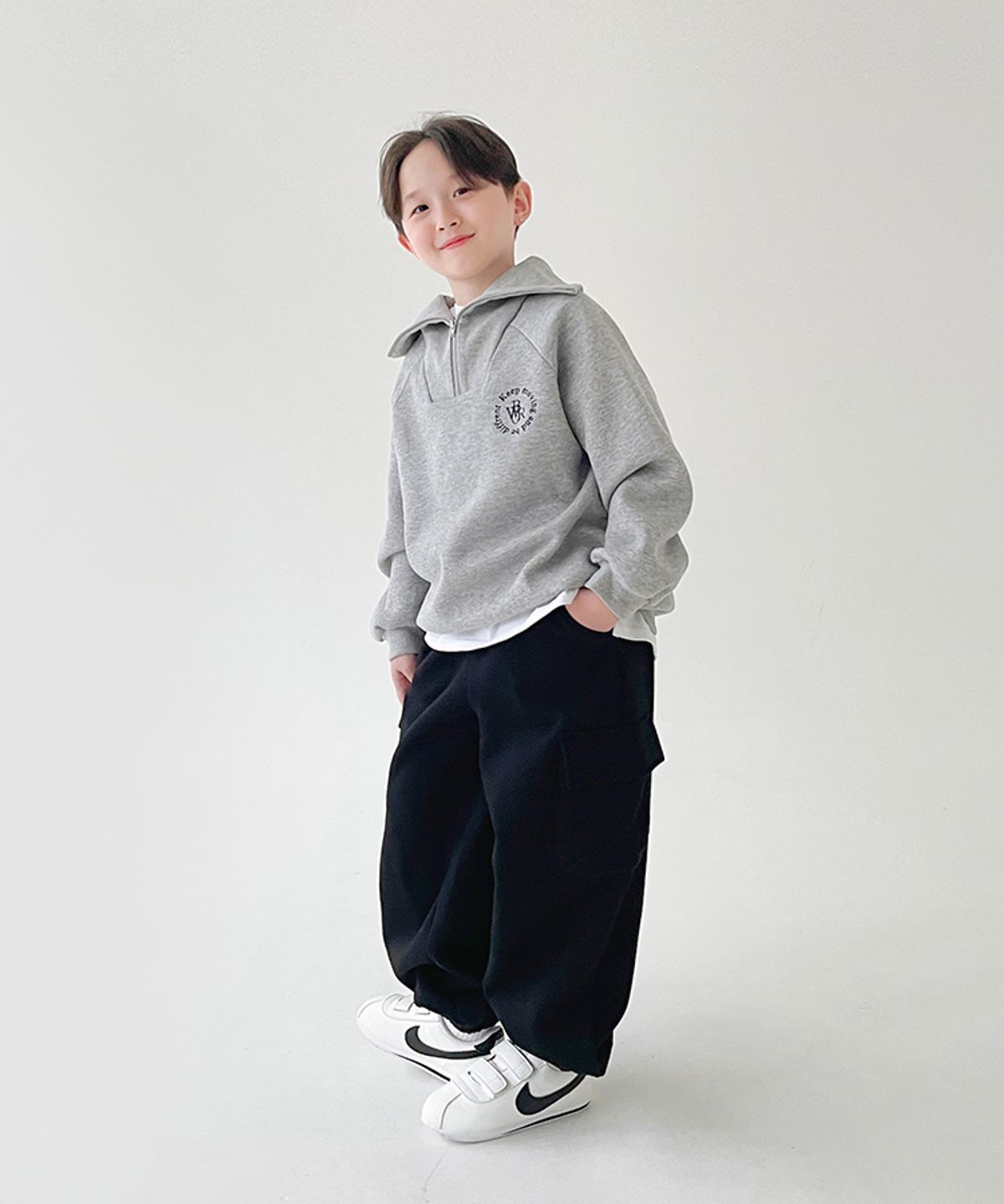 베리클로젯(BERRYCLOSET) [기모] 픽업 카고 조거 팬츠