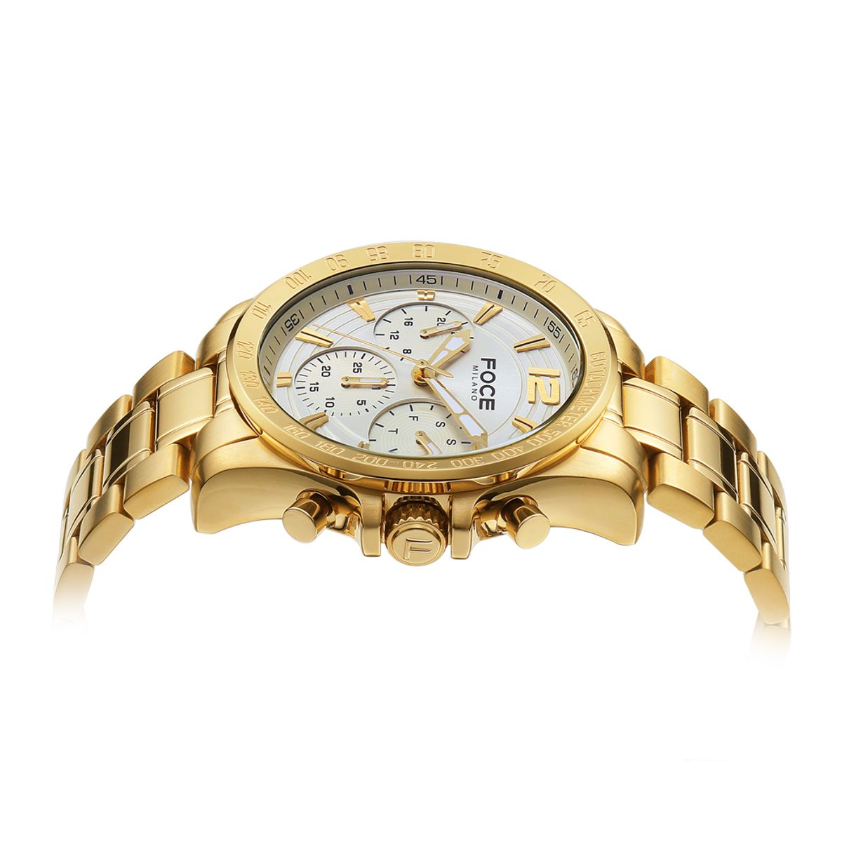 포체(FOCE) 44mm 남성 멀티펑션 메탈시계 FM8301GD
