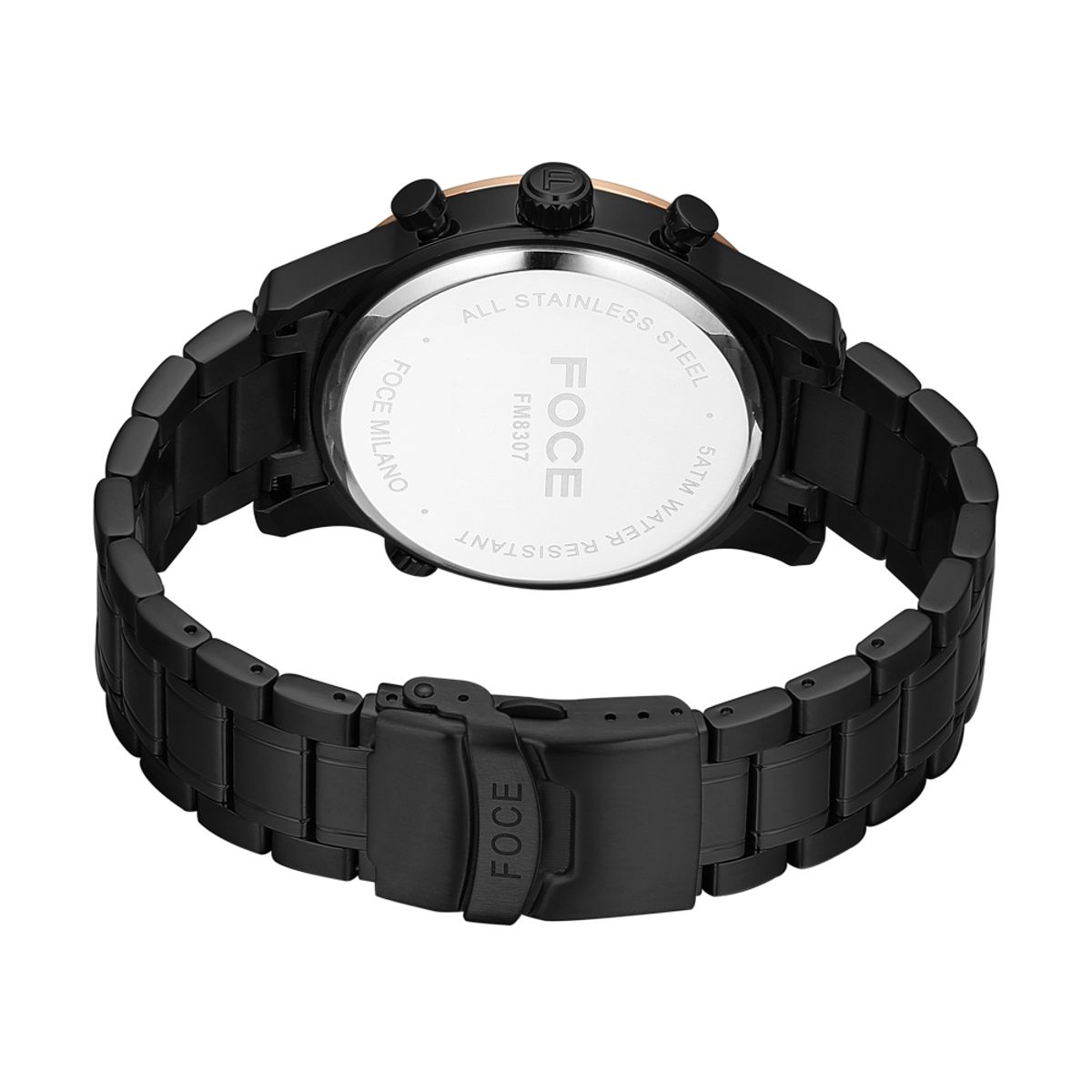 포체(FOCE) 46mm 남성 멀티펑션 메탈시계 FM8307BKG