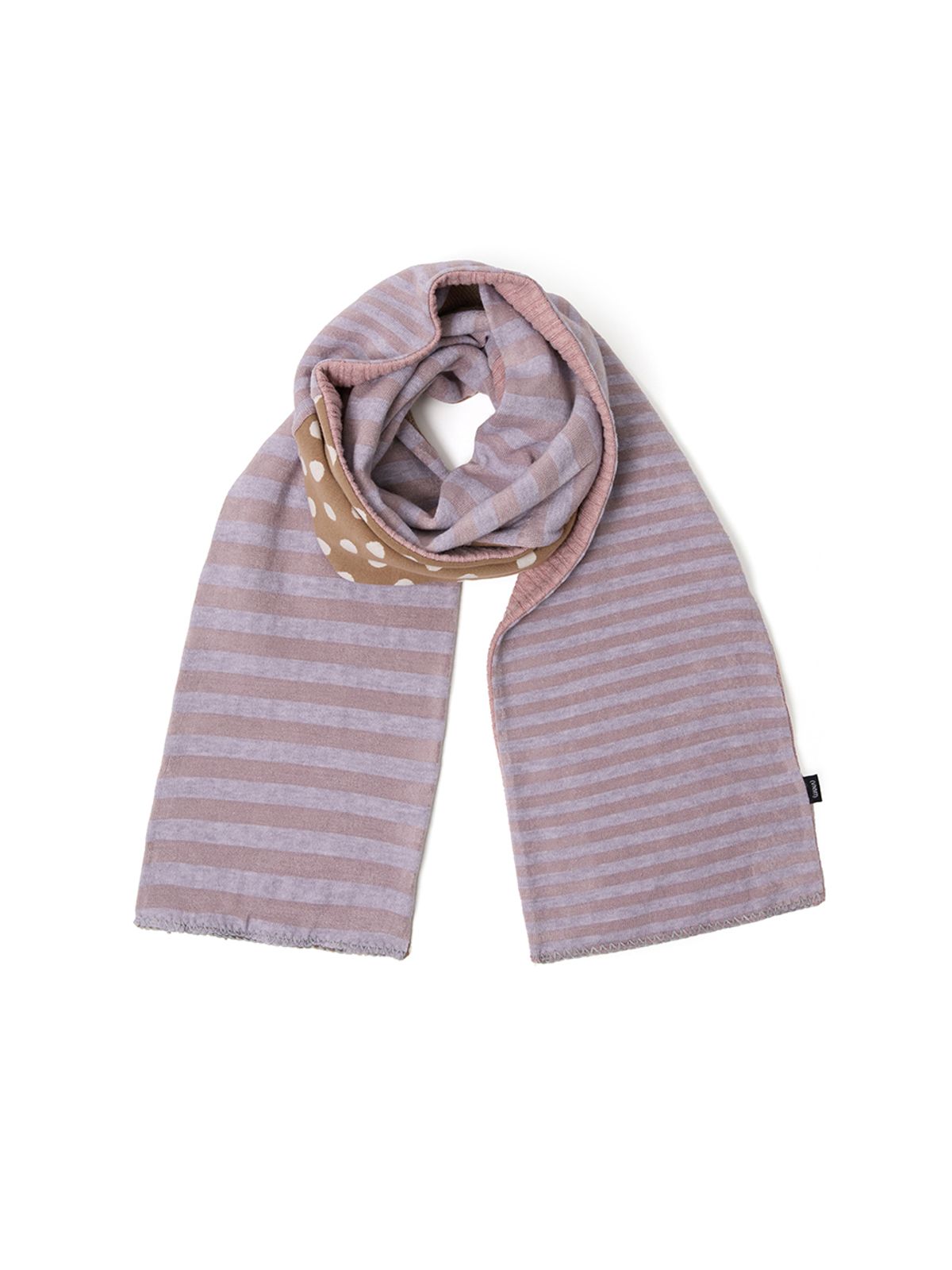 바니쉬먼트(VANISHMENT) Patchwork muffler_pink